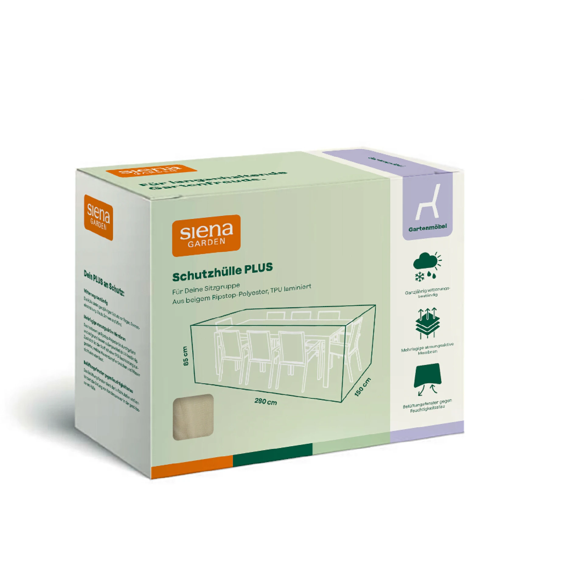 Schutzhülle Plus Sitzgruppe | 280 x 150 x 85 cm