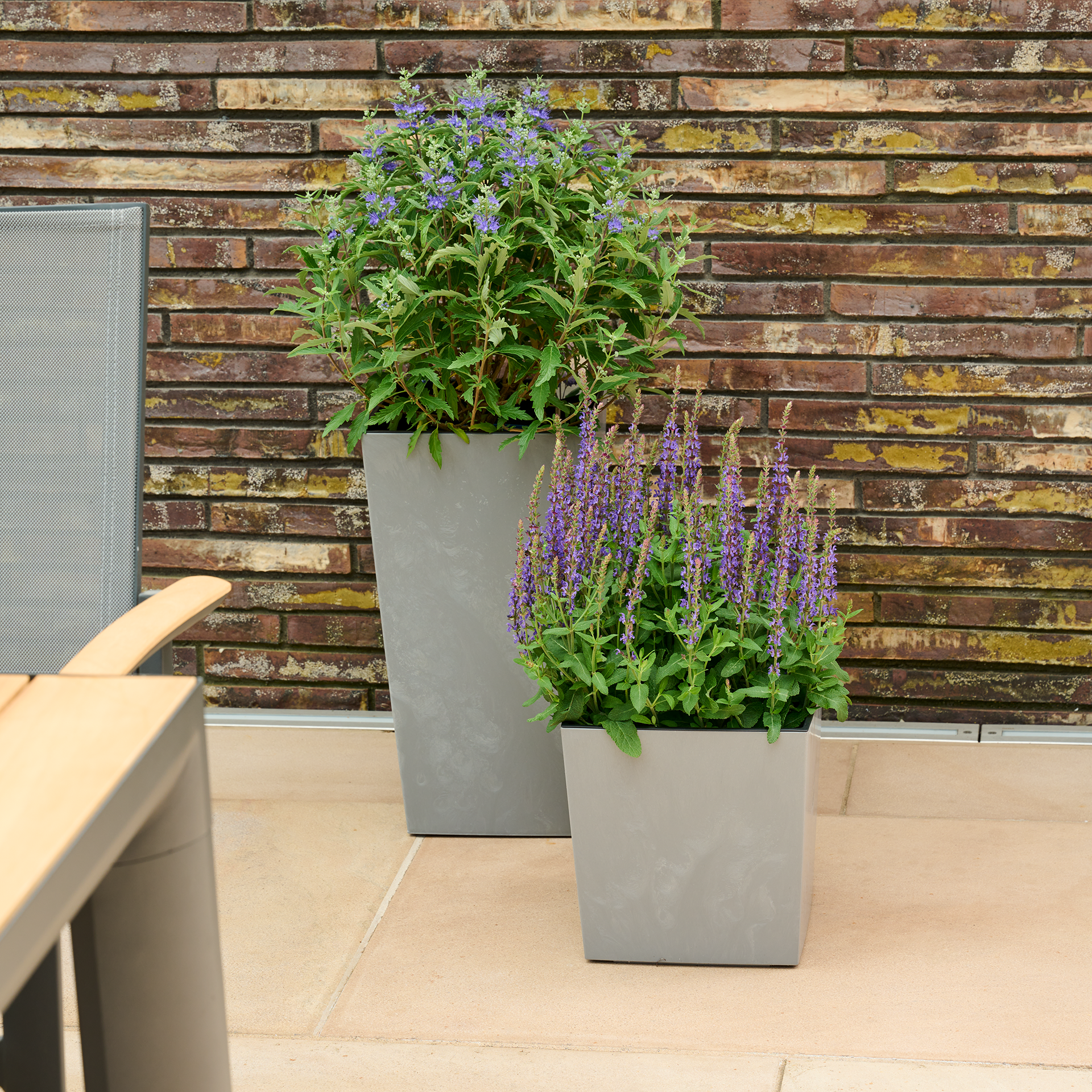 Blumentopf | Nizza Stone grau 30 x 57 cm | SIENA G...