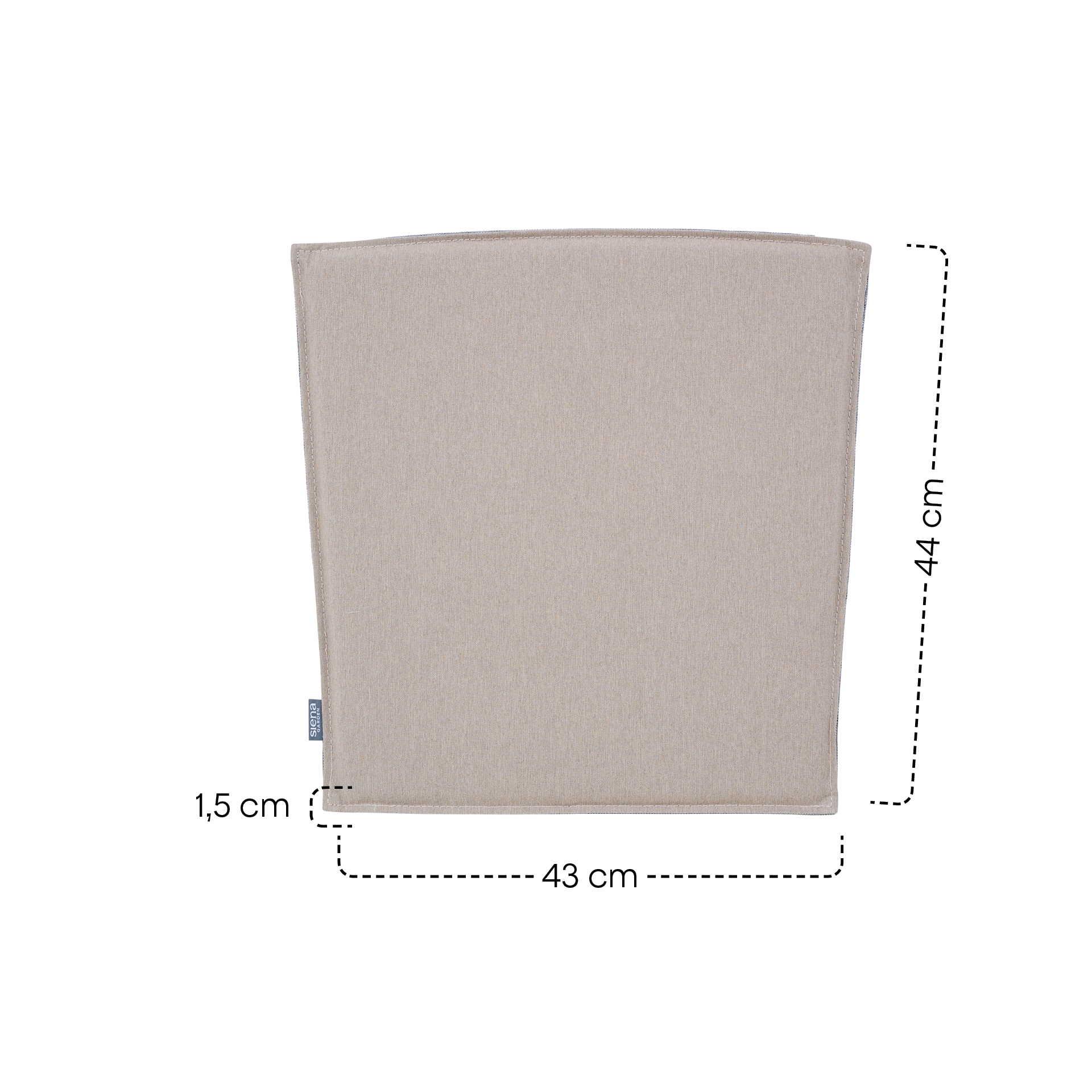 Sitzkissen für SQUARE / LANE | walnut | 43 x 44 c...