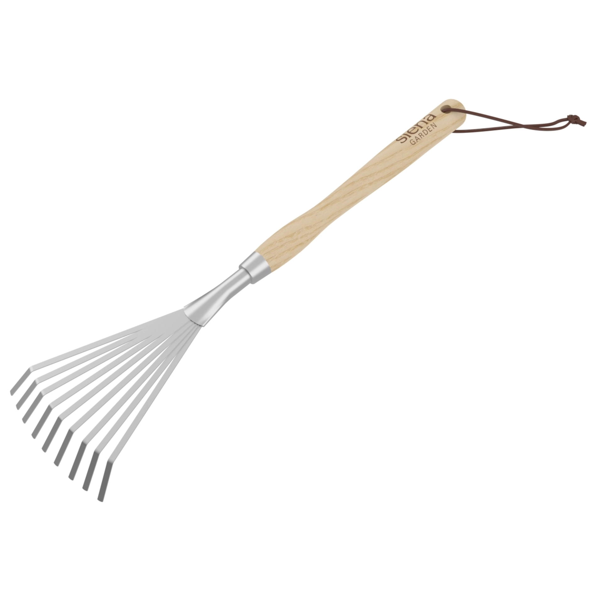 ISYPLANT L Hand-Fächerbesen | 9 Zinken | Griff Esche