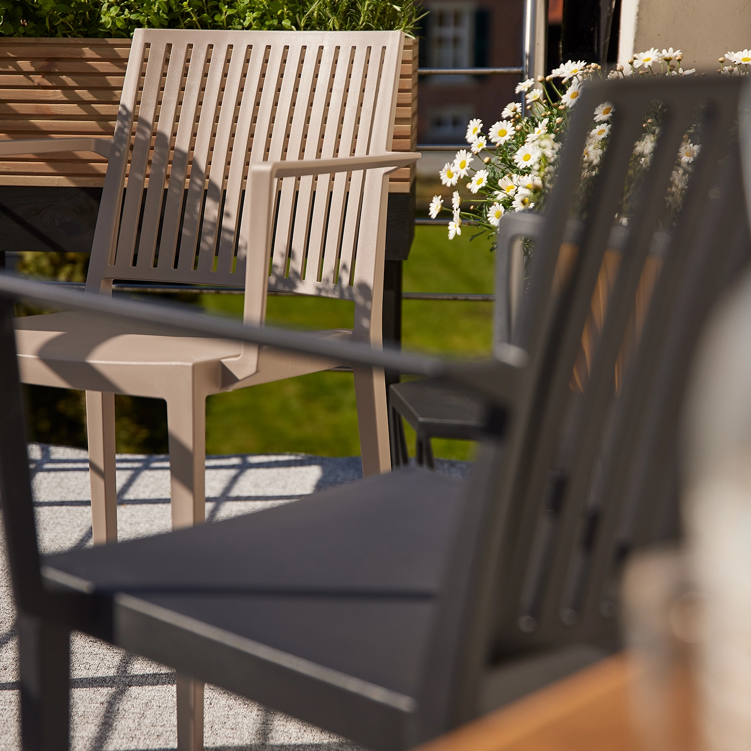 Gartensessel stapelbar Urban Lights Lane anthrazit