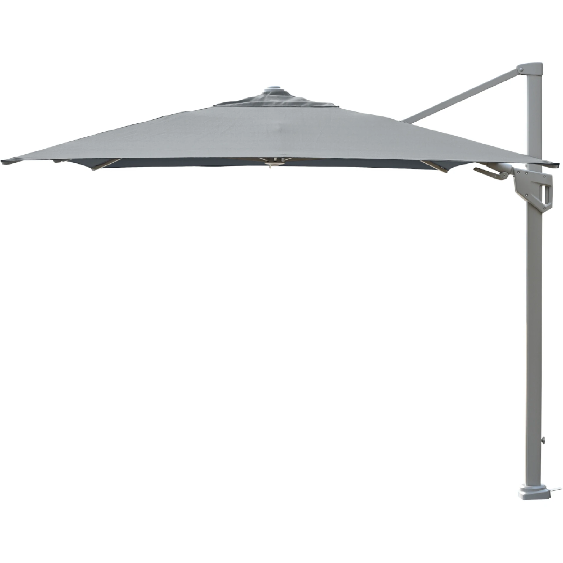 PINO N+ Ampelschirm | 350 x 260 cm | taupe-meliert / seidengrau