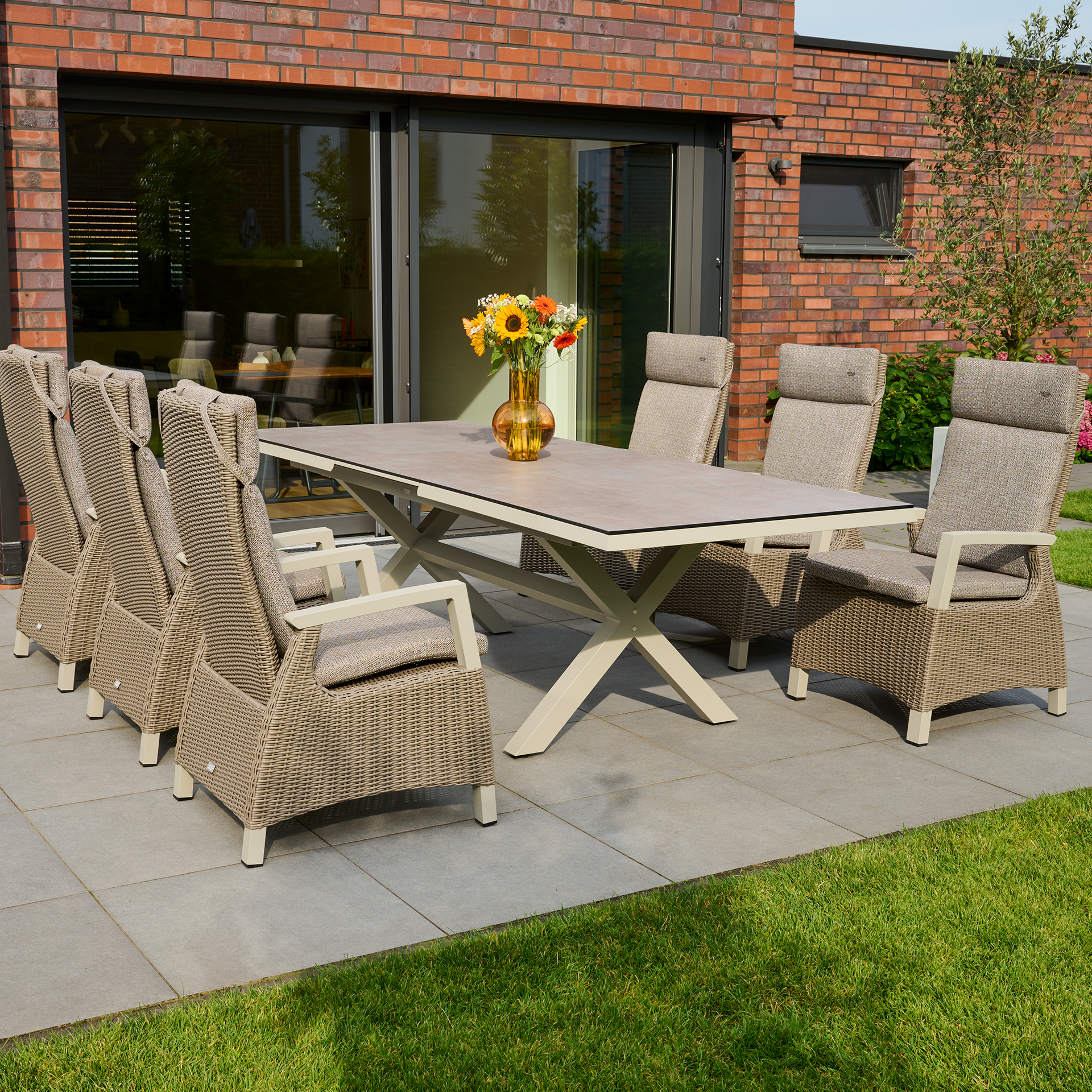 CORIDO Move Sessel | inkl. Kissen | mix taupe / se...