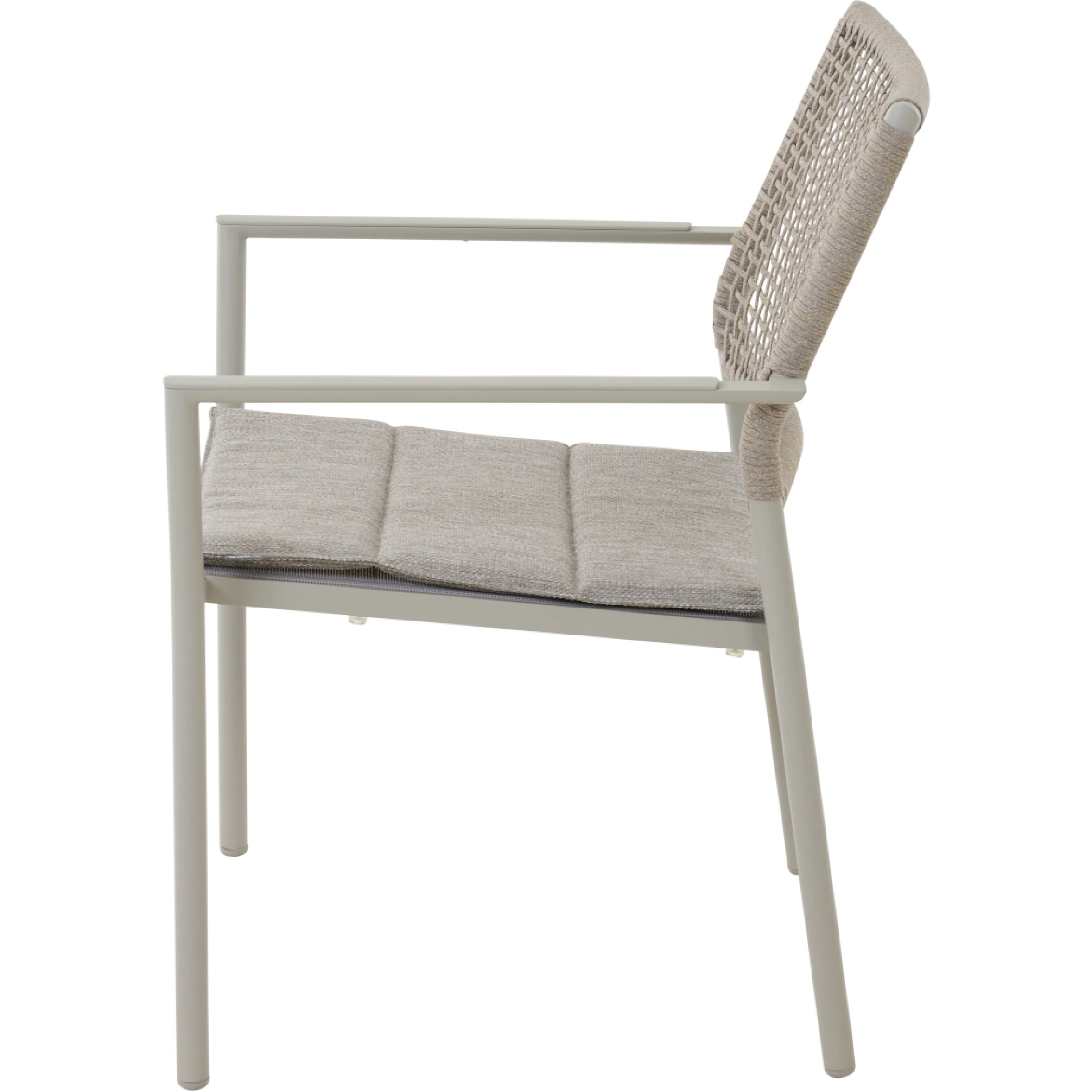 KENT Stapelsessel | taupe grau / seidengrau