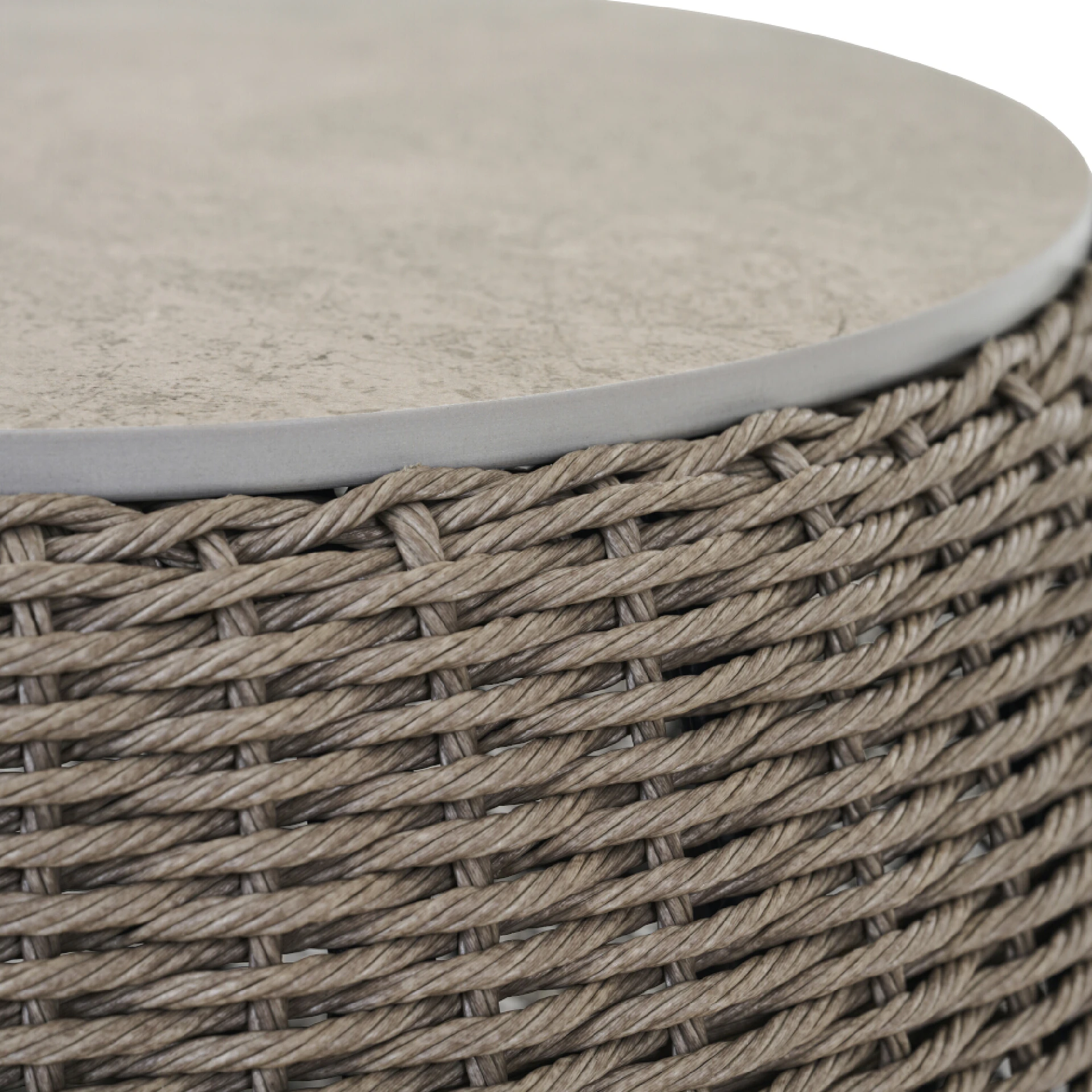 LIGURIA Beistelltisch |  Ø 54 cm | taupe / anthra...