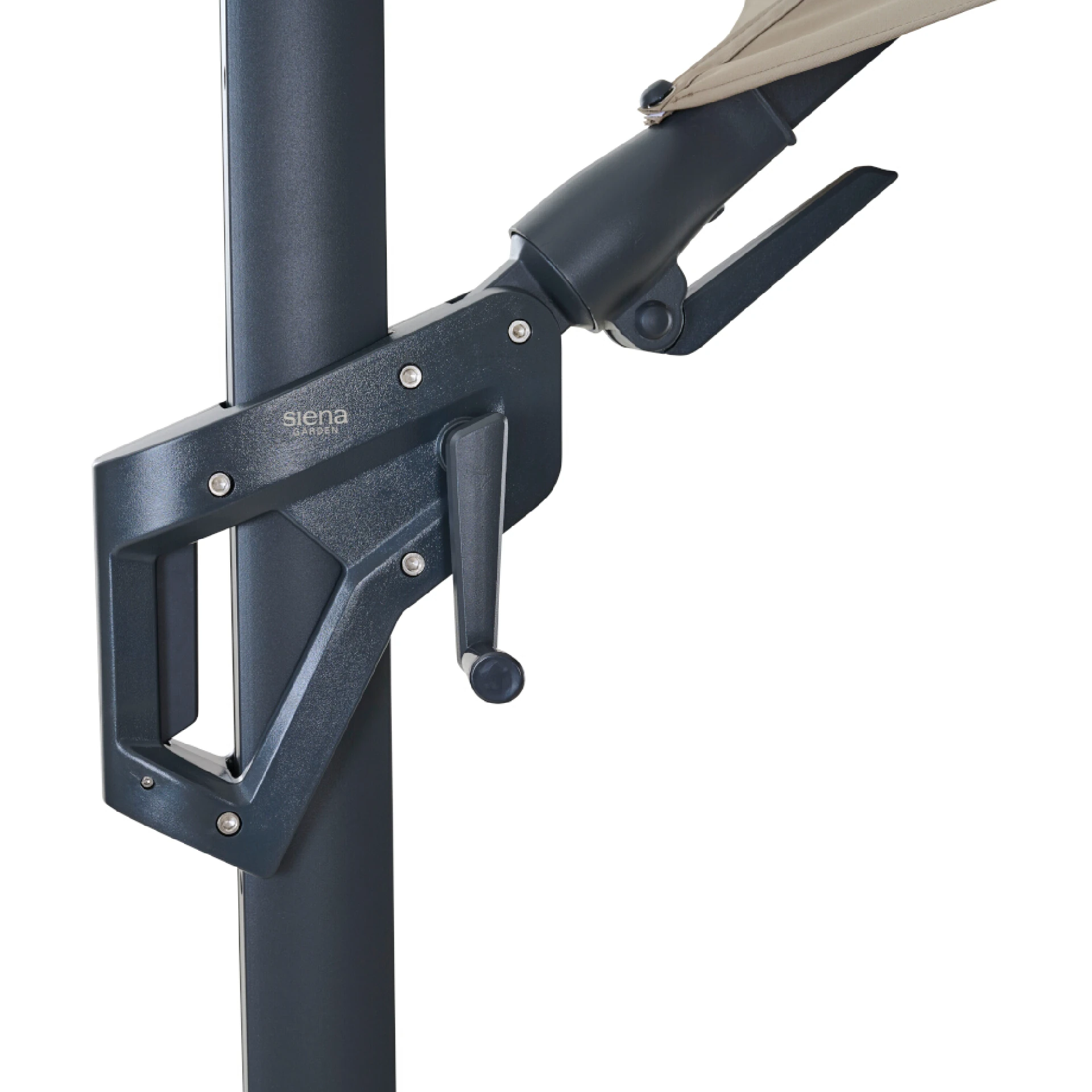 FAGUS N+ Ampelschirm | Ø 350 cm | taupe / anthraz...