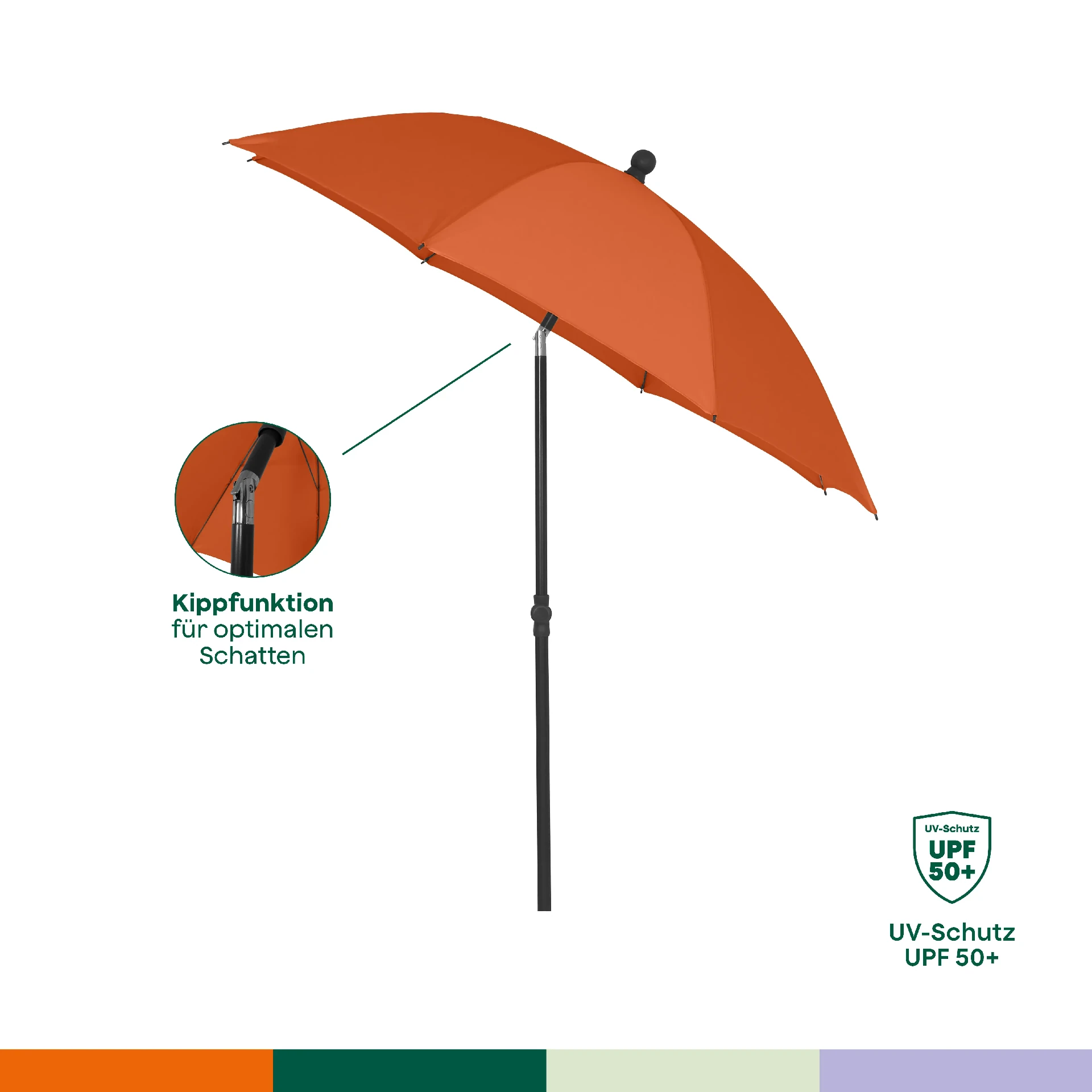 City Parasol Ø 180 terra Polyester ter | SIENA GAR...