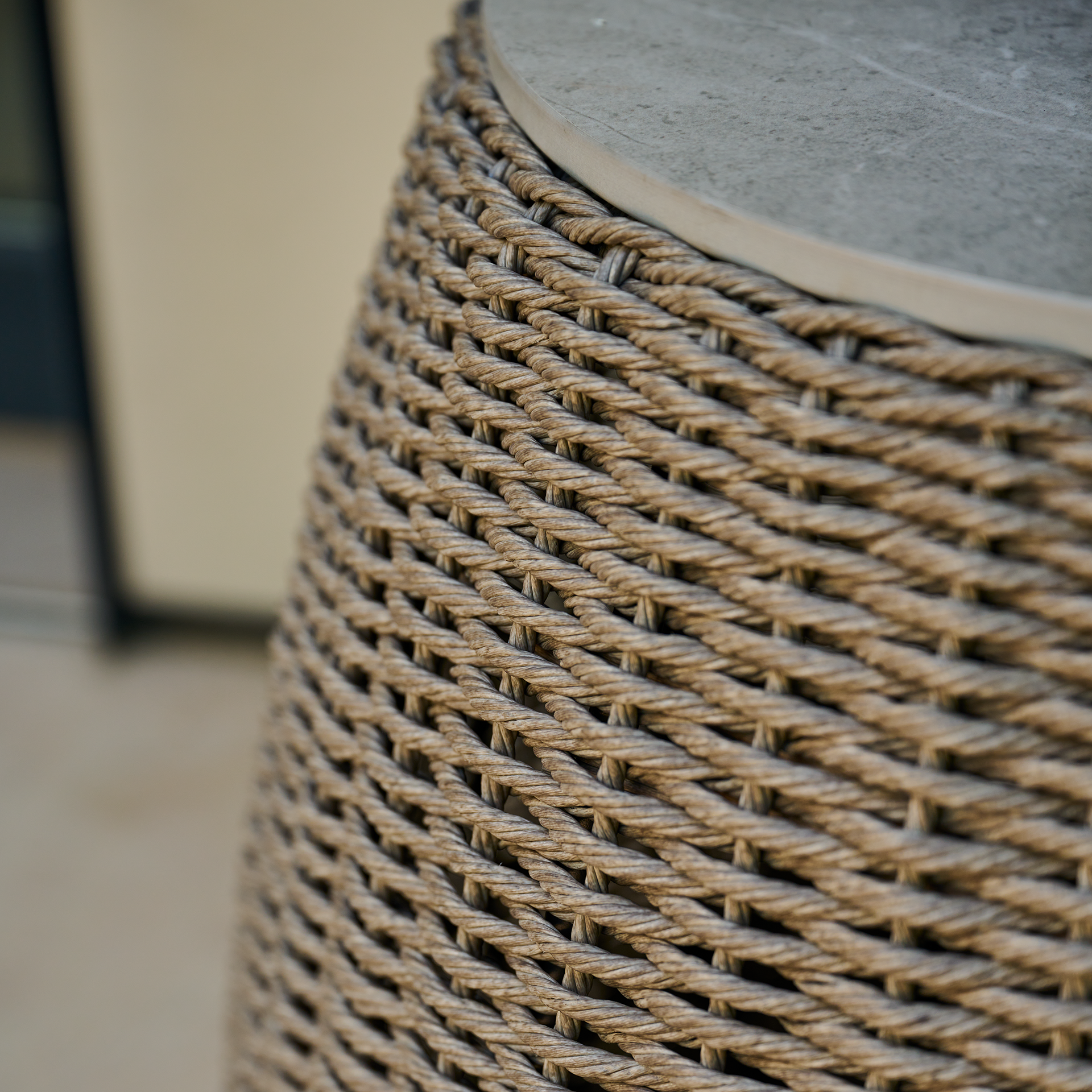 LIGURIA Beistelltisch |  Ø 54 cm | taupe / anthra...