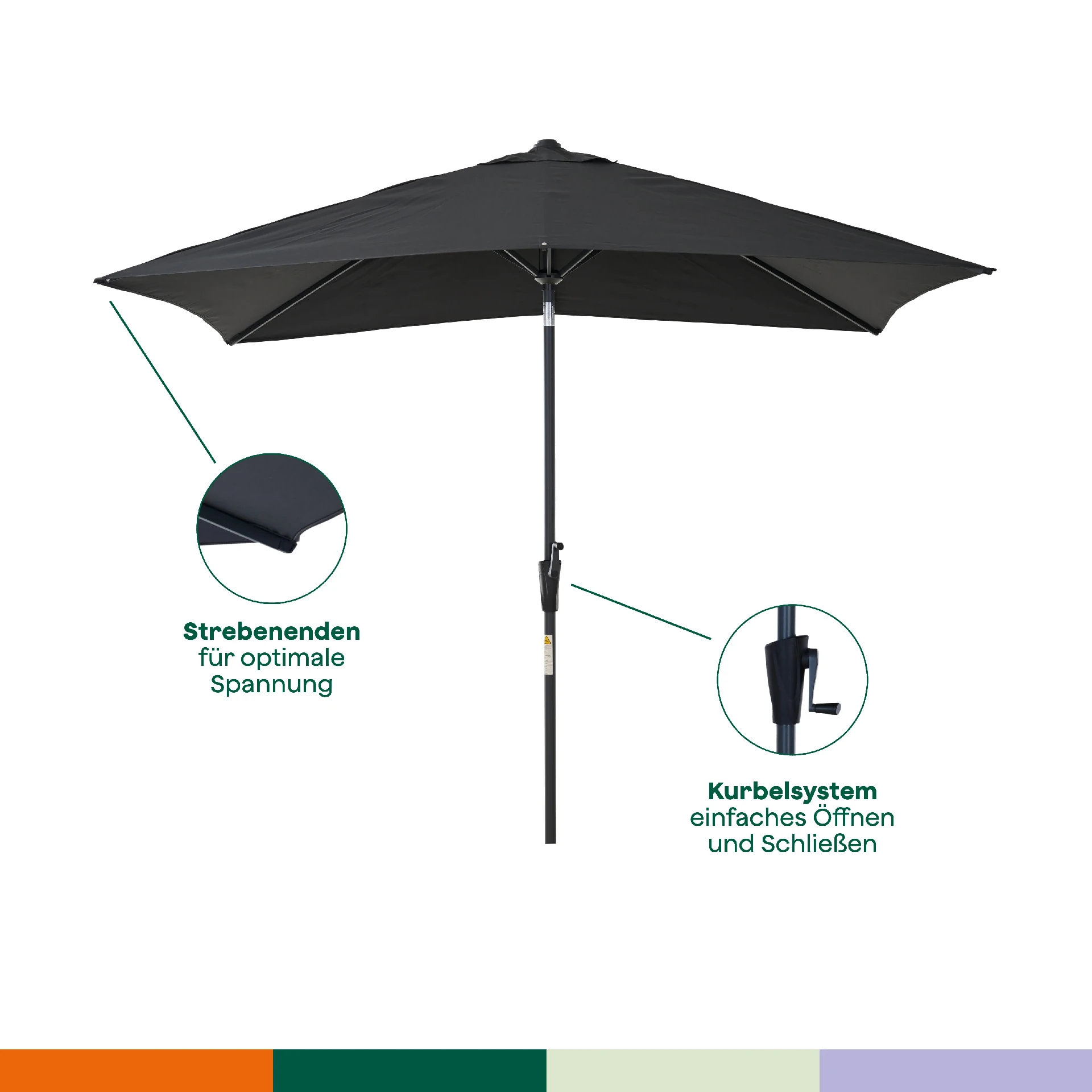 FAGUS middenstokparasol AutoTilt | 300 x 200 cm | ...