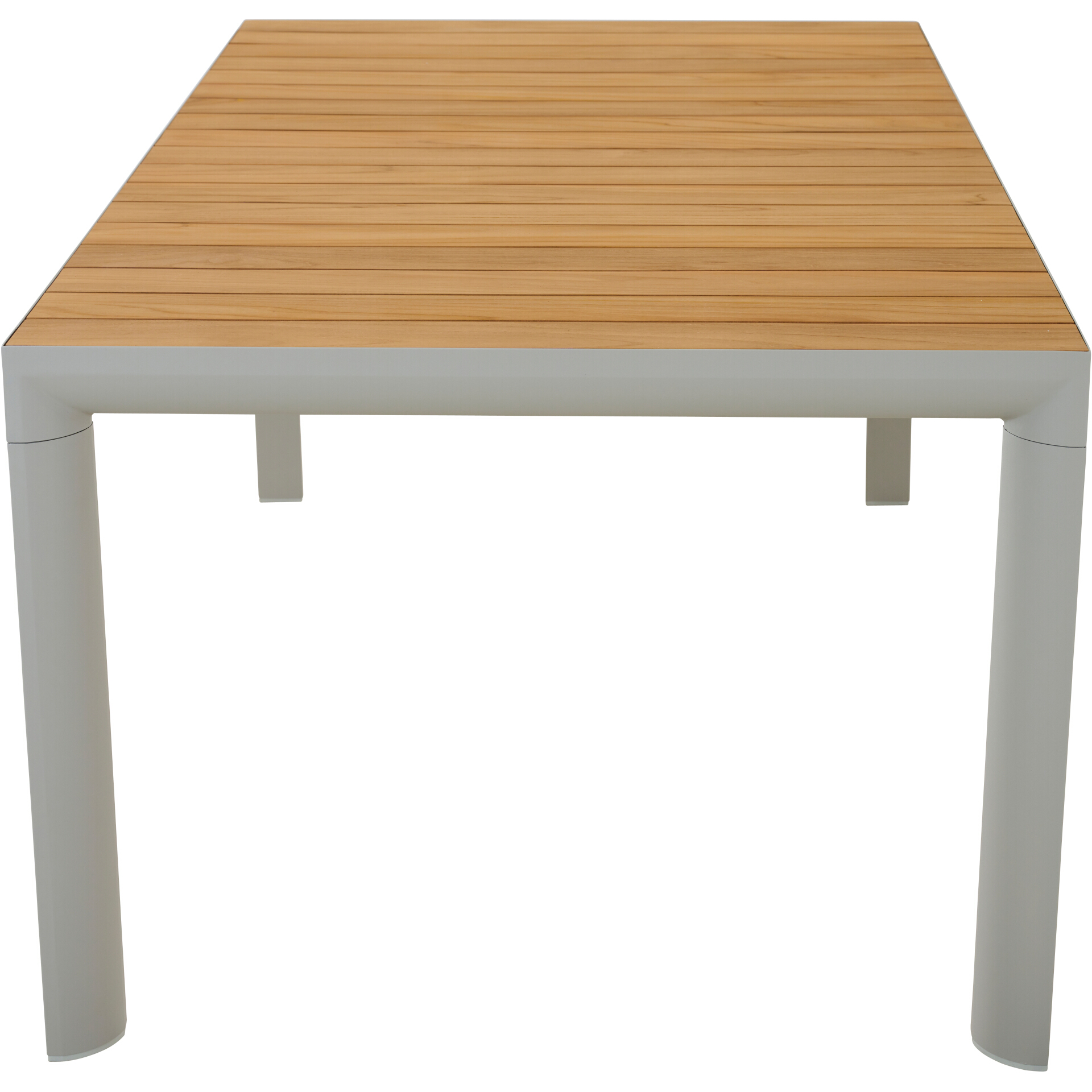 Gartentisch SILVA matt seidengrau / Teak FSC | Ess...