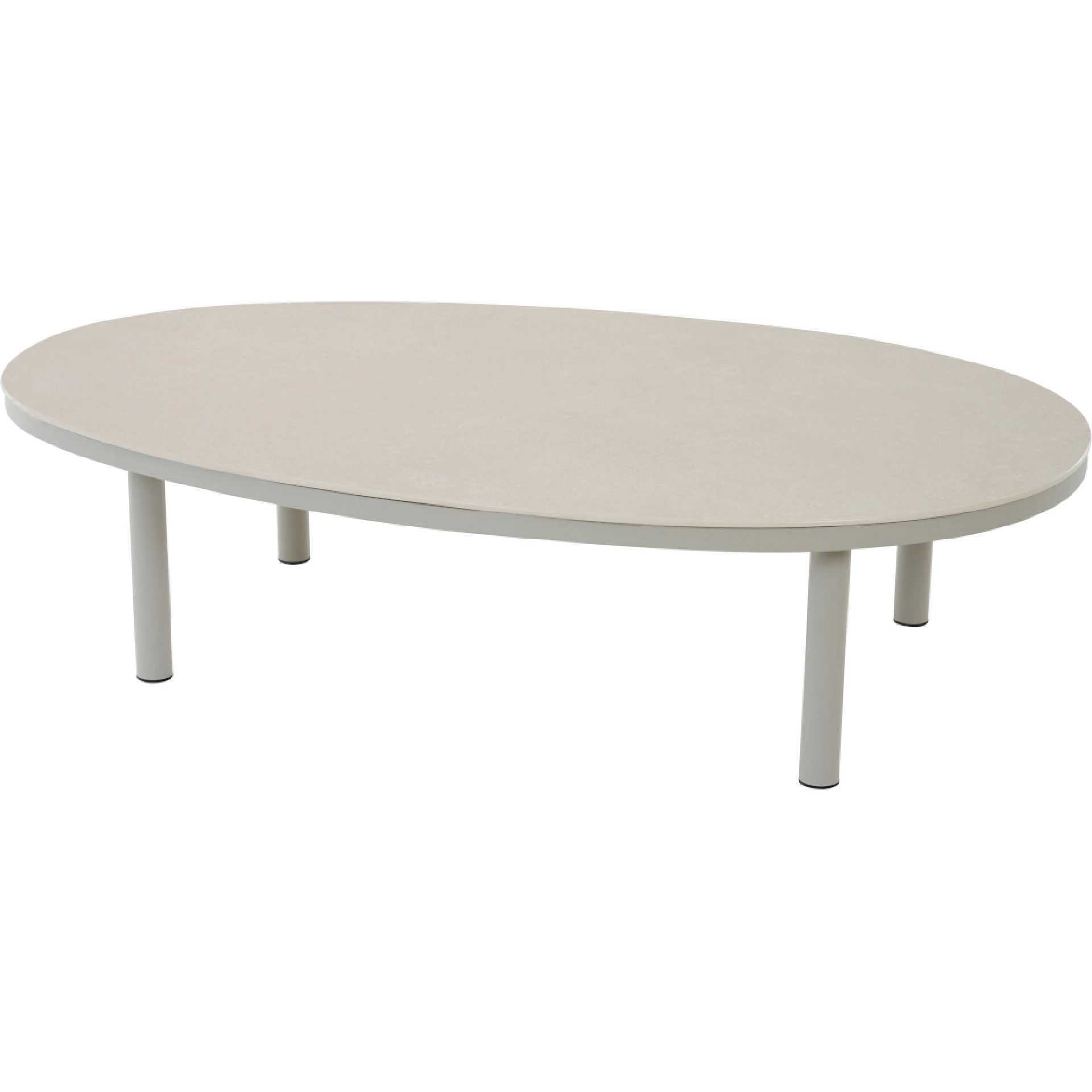 CALDARO Loungetisch | 120 x 80 cm | beige / seidengrau
