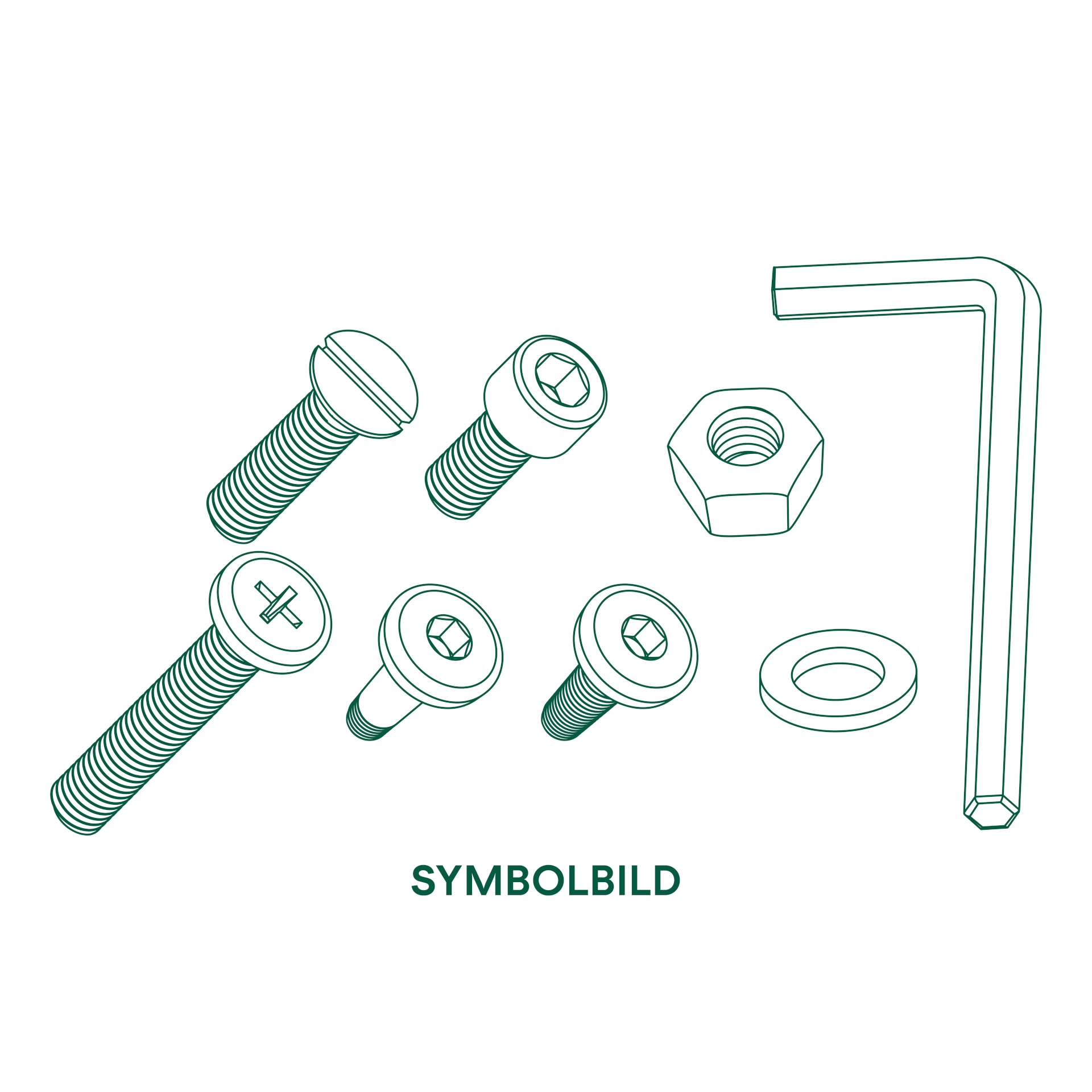 Schraubensatz zu Schattenmanufaktur® COMUNA Basis