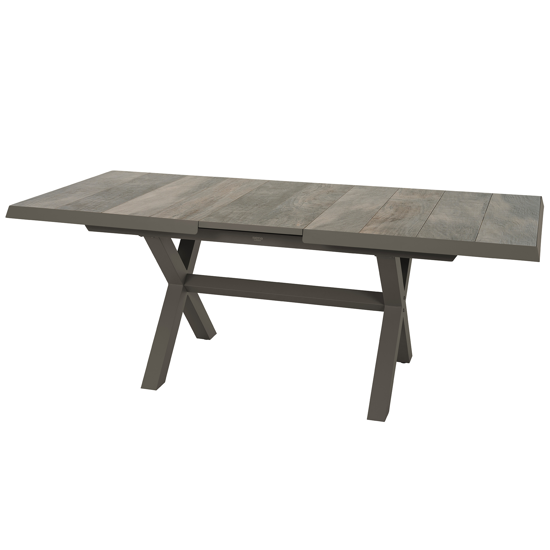 SINCRO uitschuifbare tuintafel | 160/200 x 90 cm | Keramiek washed-grey