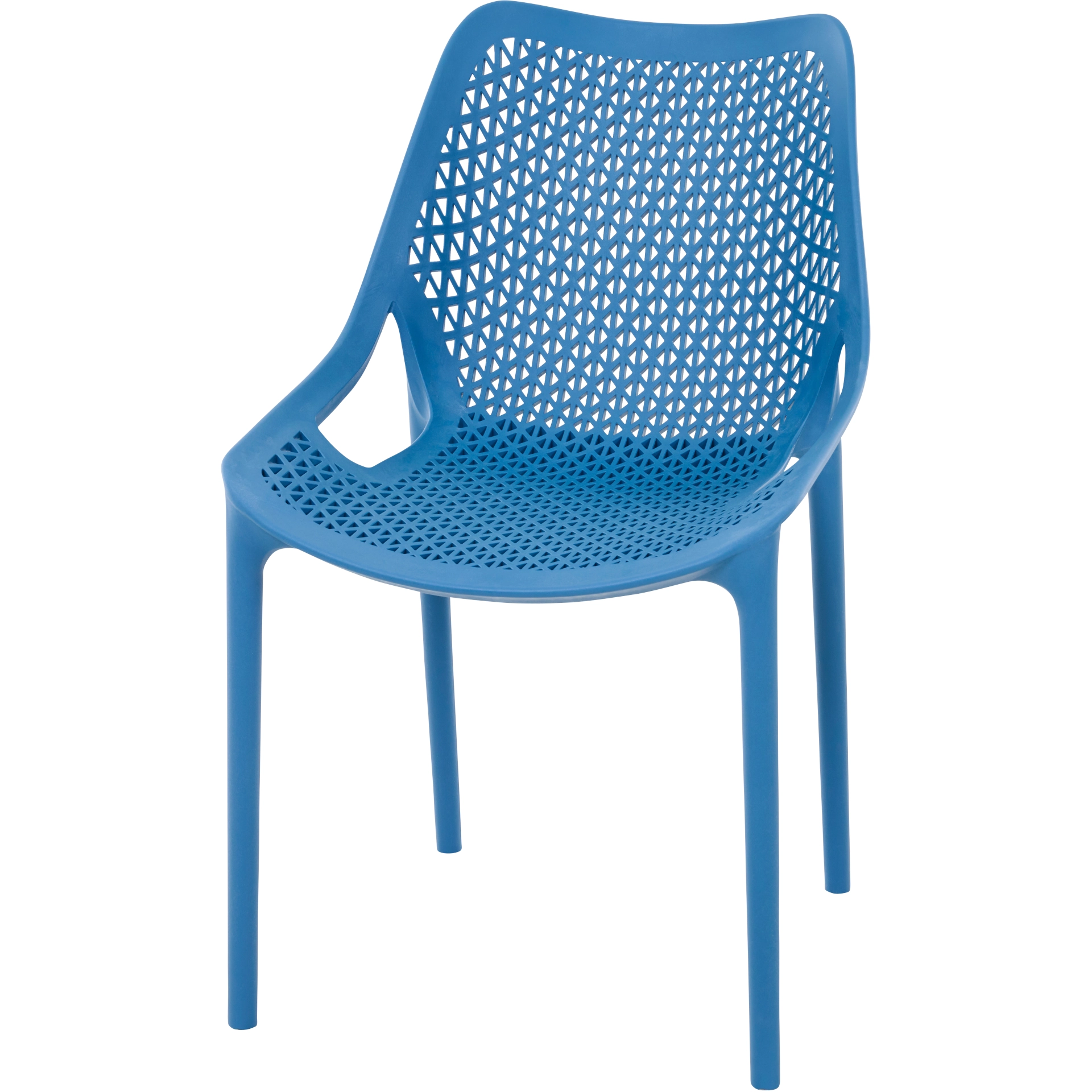 Urban Lights District Stapelsessel | Polypropylen brilliant blau