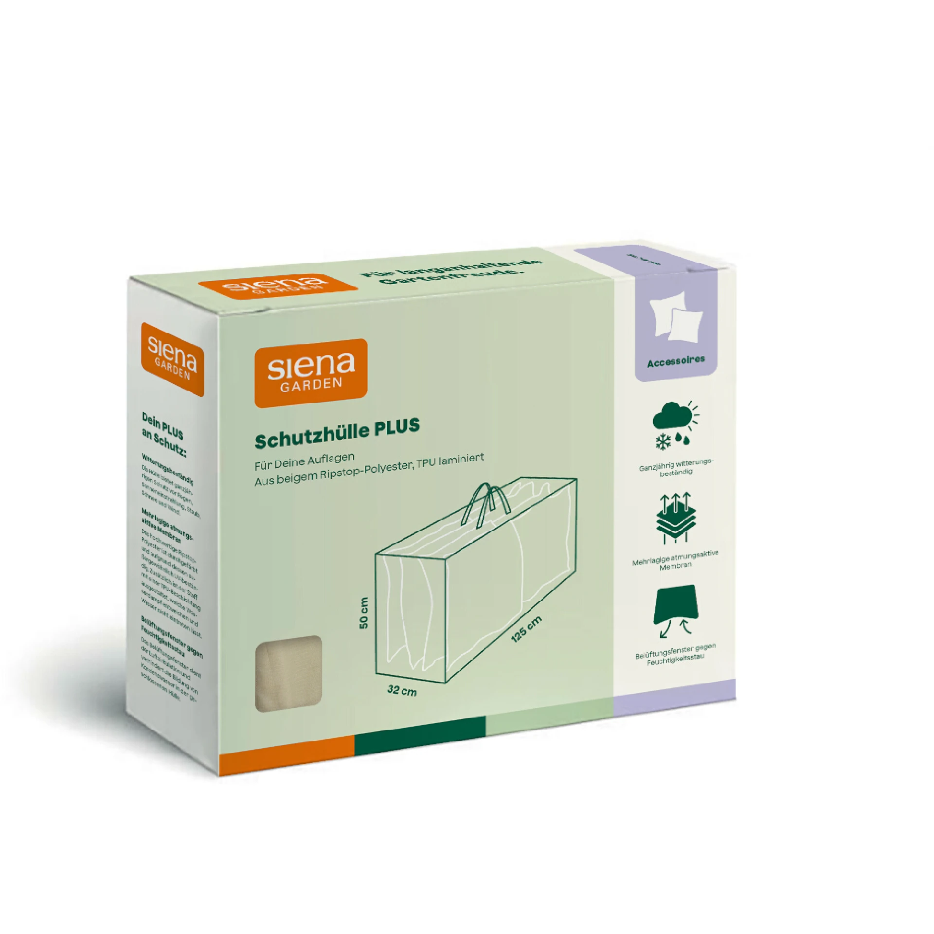 Schutzhülle Tragetasche | 125 x 32 x 50 cm