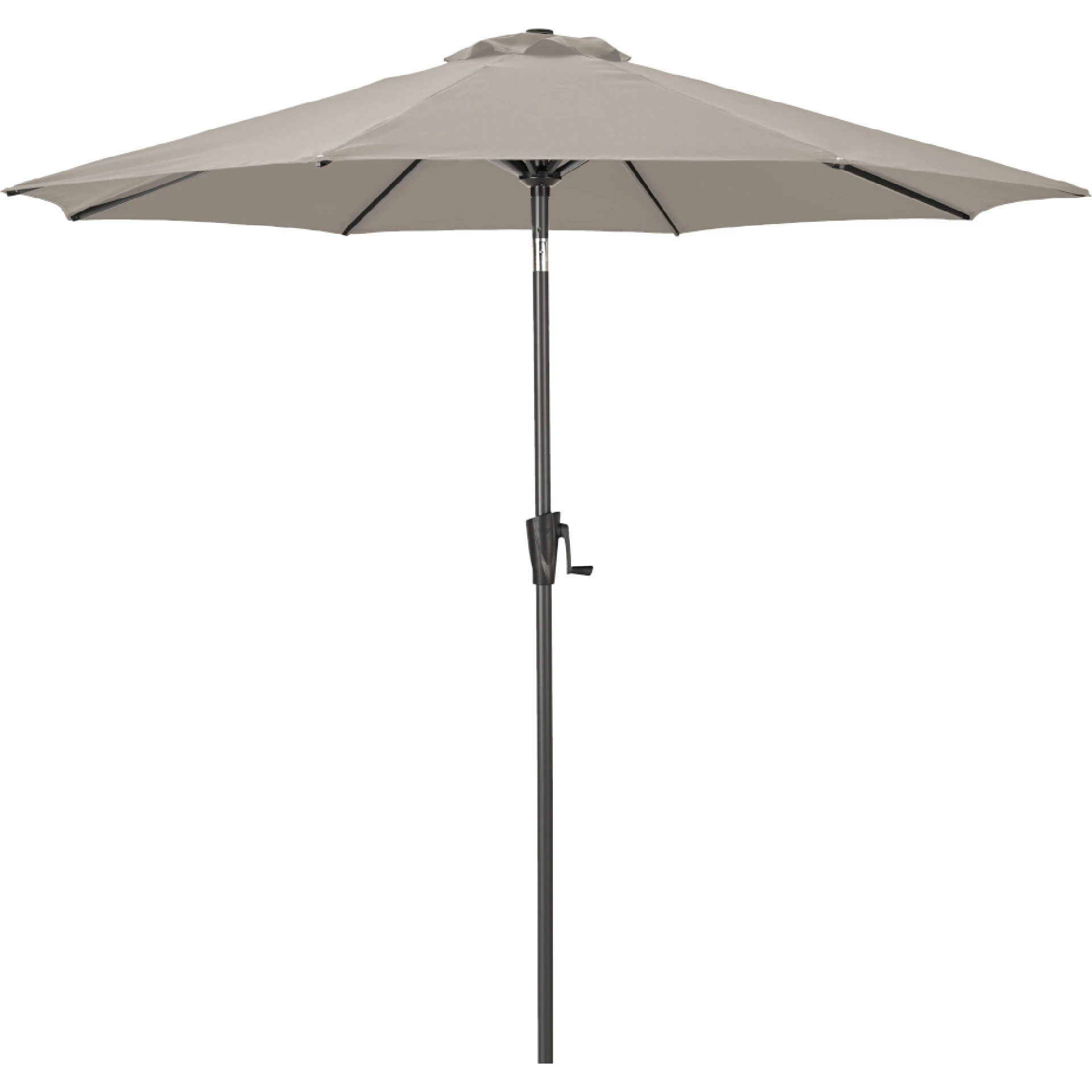 FAGUS Mittelstockschirm Kurbel | Ø 250 cm | taupe / anthrazit