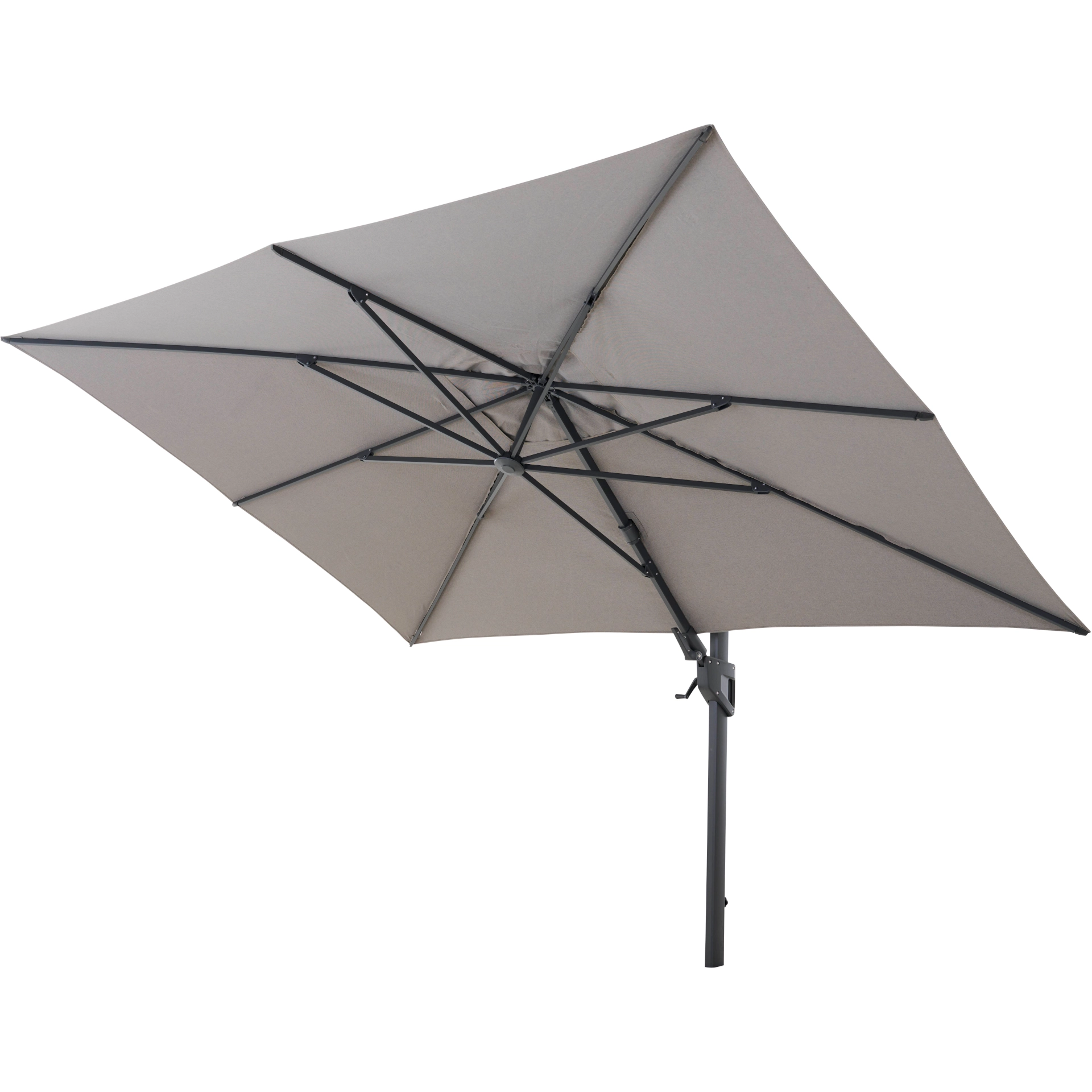 PINO N+ zweefparasol | 350 x 260 cm | taupe gemêleerd...