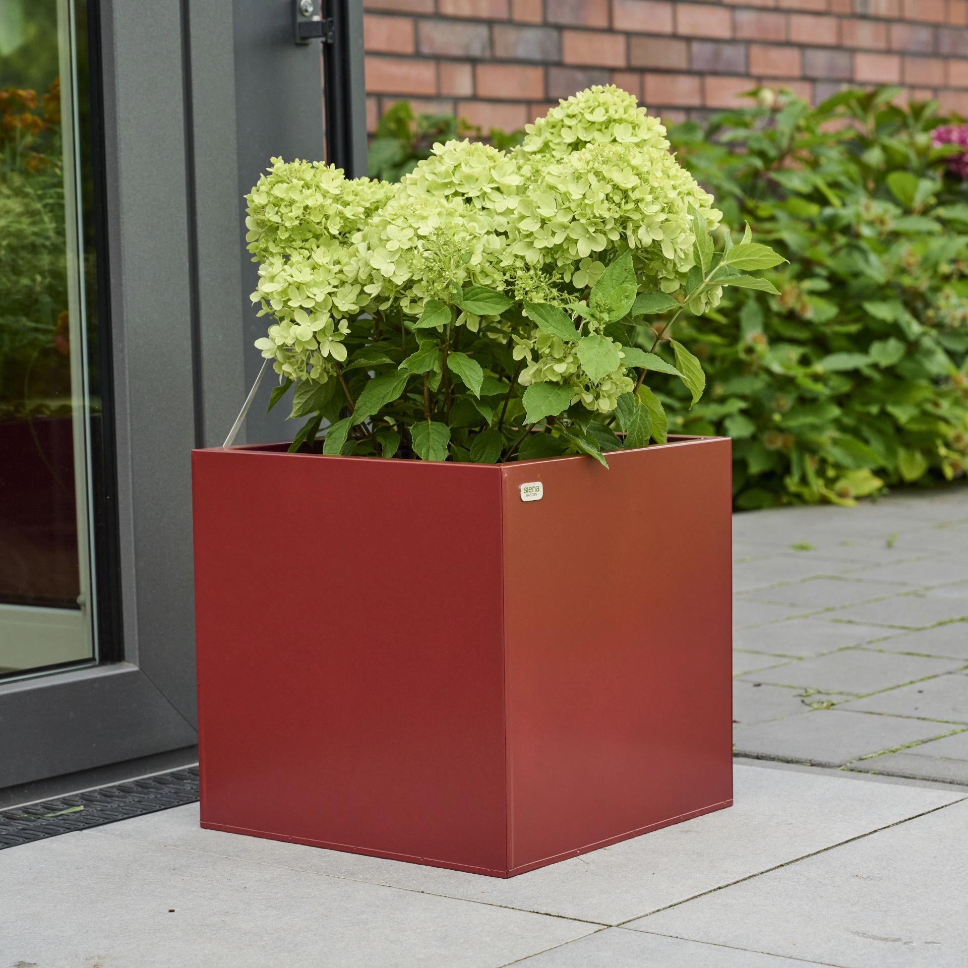 Pflanzkasten SANTI | Stahlblech oxidrot, 35 x 35 x...