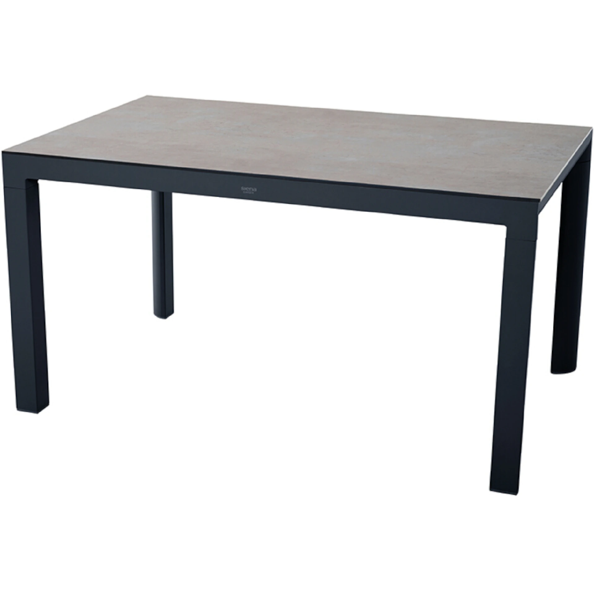 SILVA Gartentisch | 140 x 90 cm | HPL beton hell