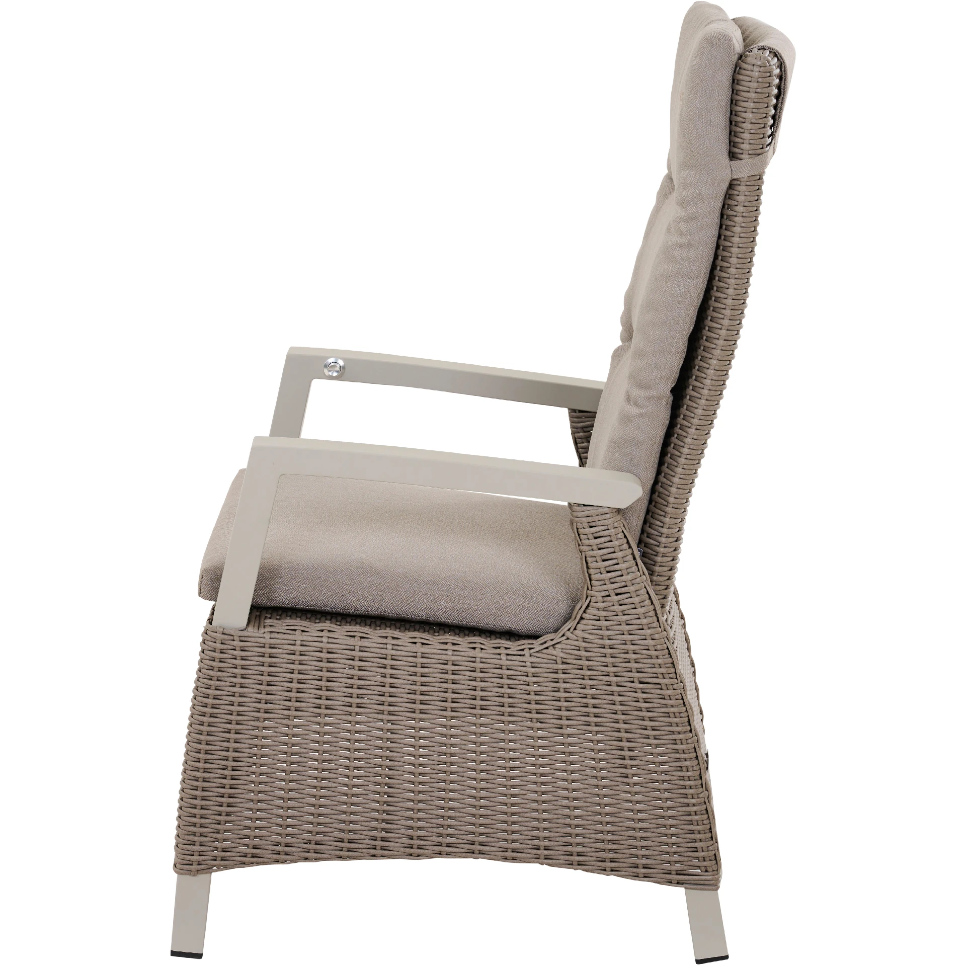 CORIDO Move Sessel | inkl. Kissen | matt seidengrau / taupe