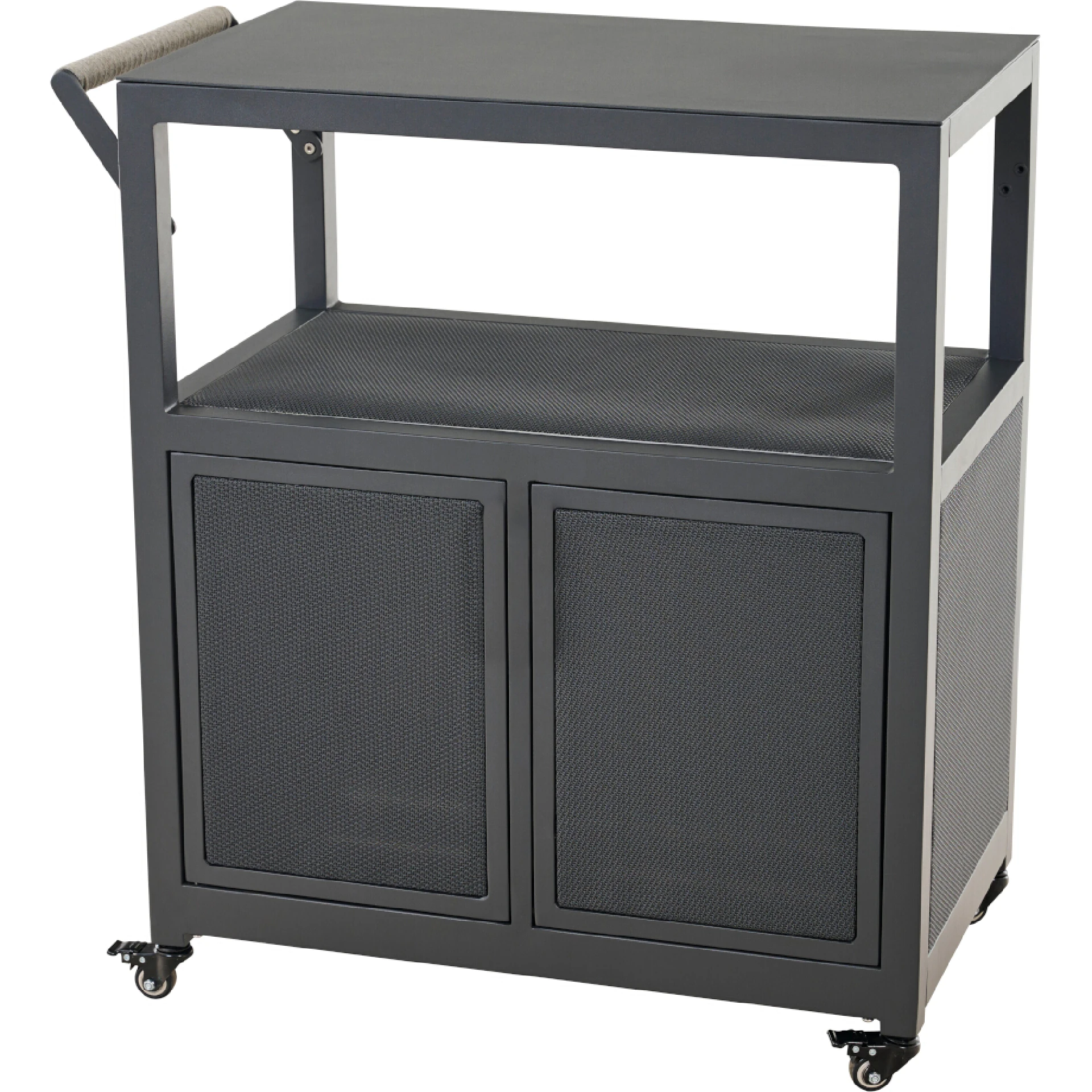 PALMA Servierwagen | klein | 74 x 55 x 88 cm | anthrazit