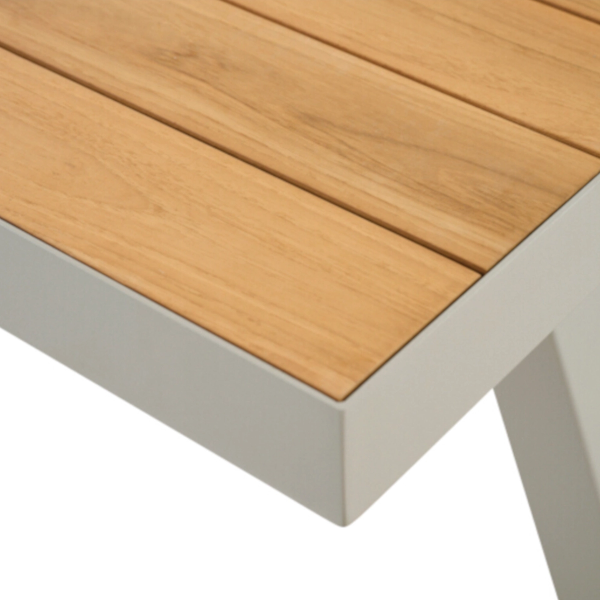 Ausziehtisch SINCRO matt seidengrau / Teak FSC | G...