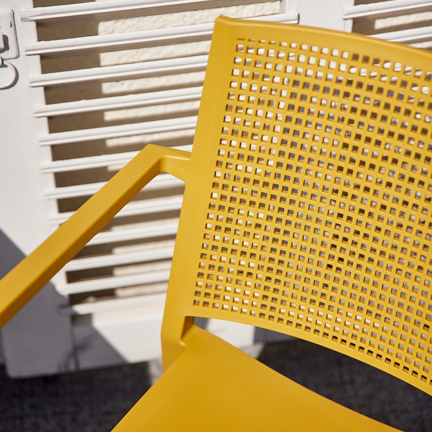 Gartensessel stapelbar Urban Lights Square mustard