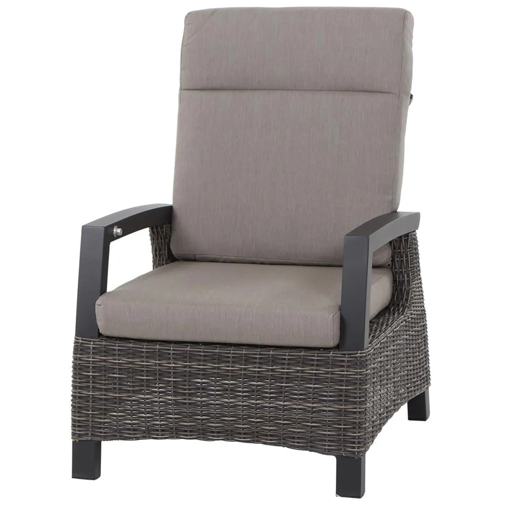 Corido Loungesessel | Rattangeflecht charcoal-grey