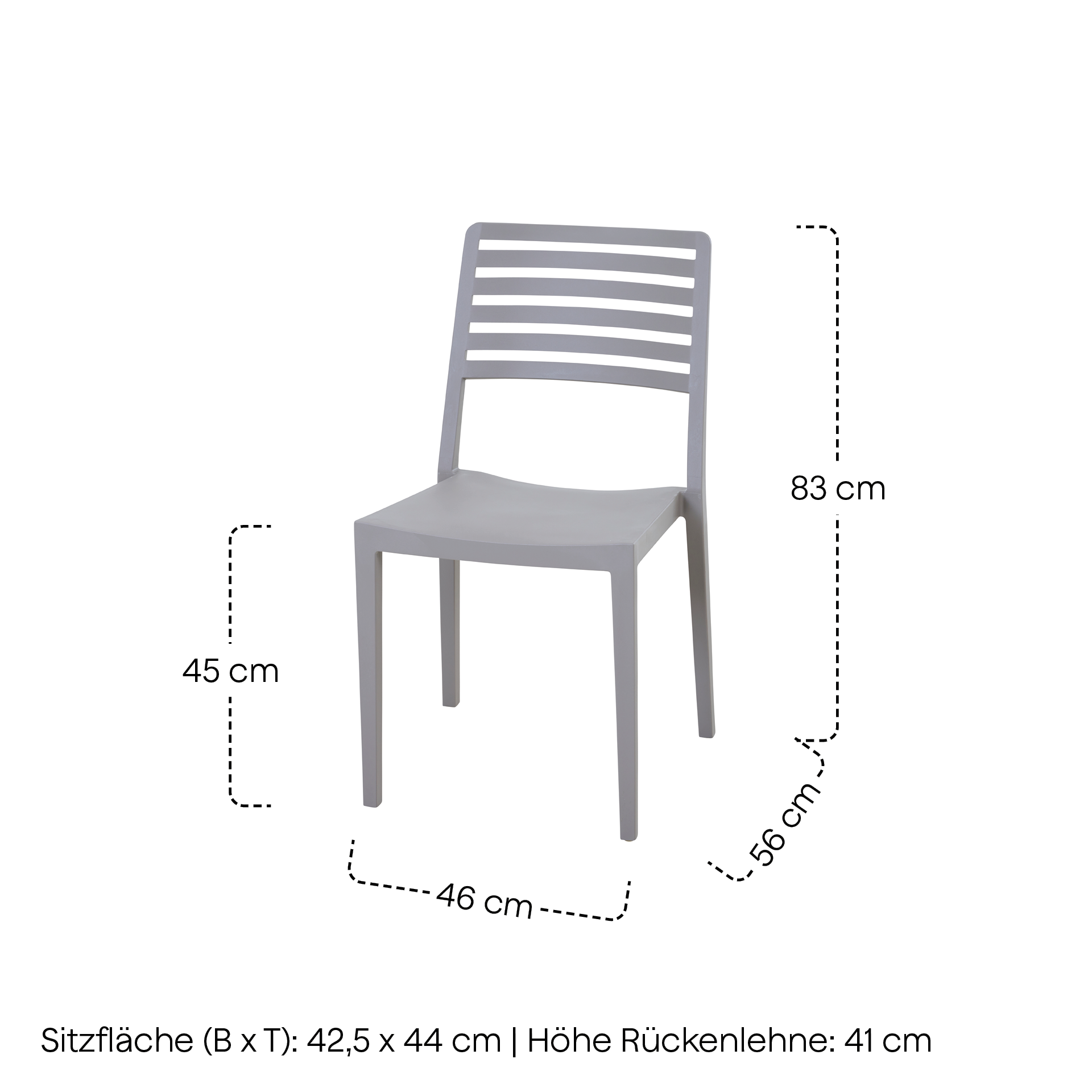 ALLEY Stapelstuhl | taupe | Urban Lights