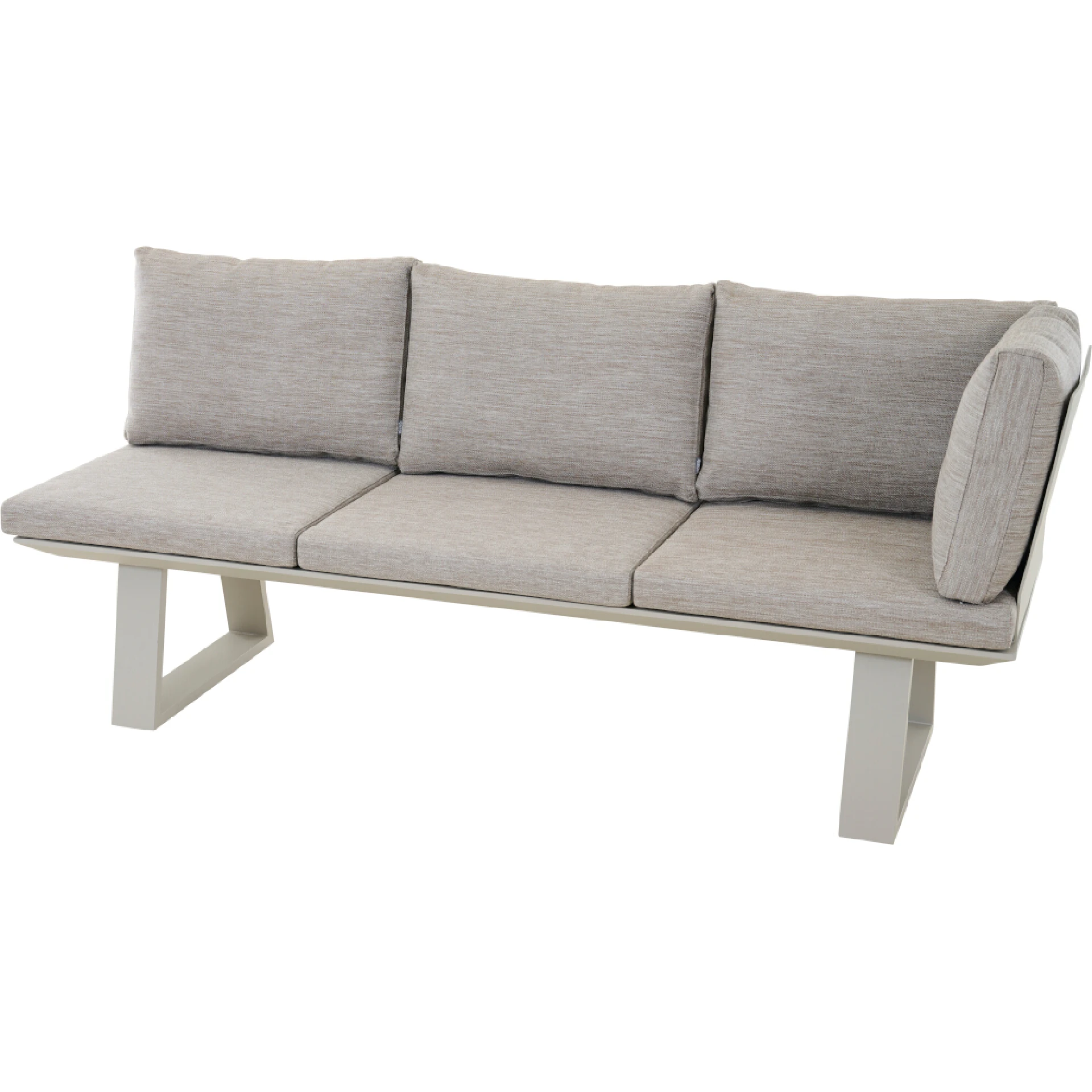 REPTON Ecklehne | mix taupe / seidengrau