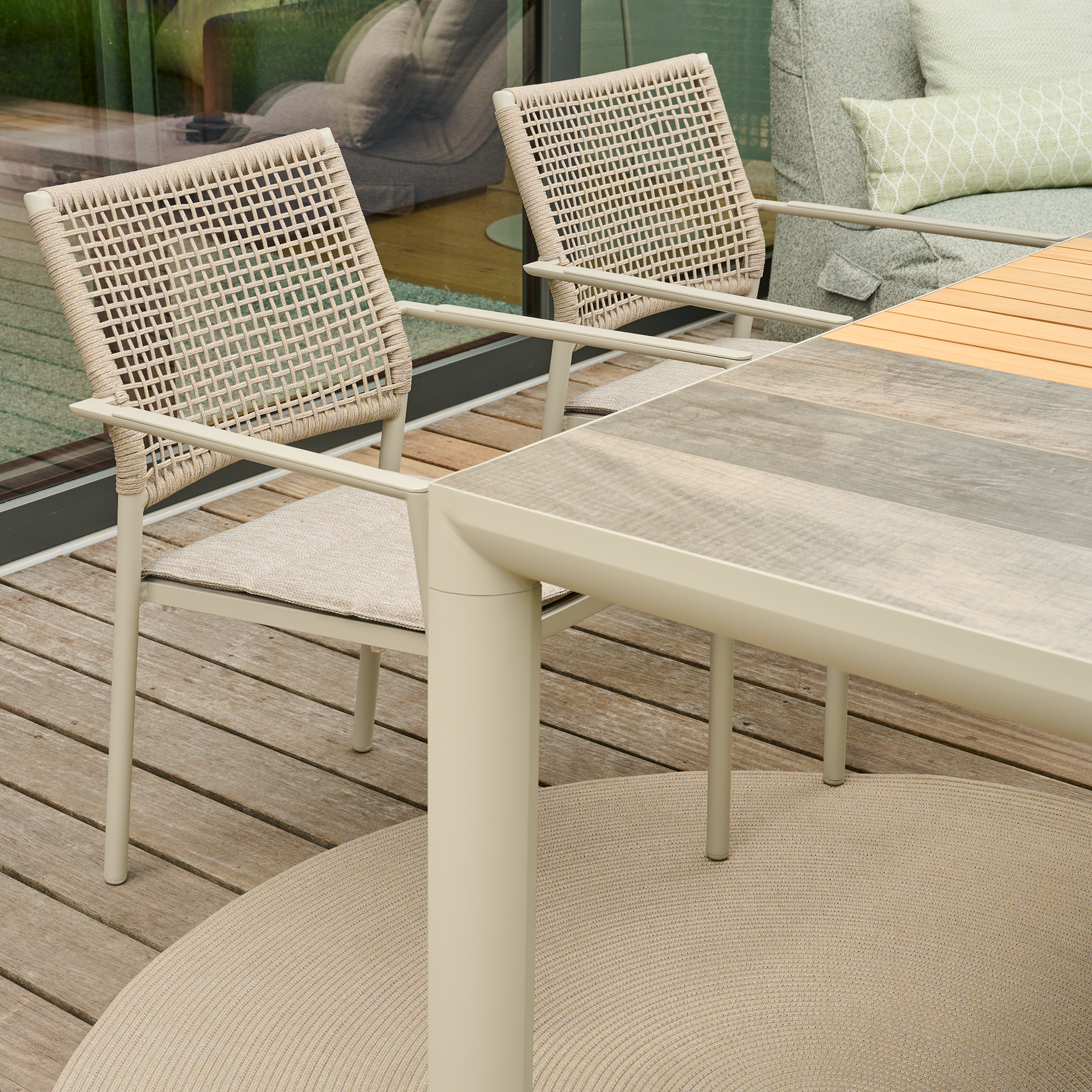 KENT Stapelsessel | taupe grau / seidengrau