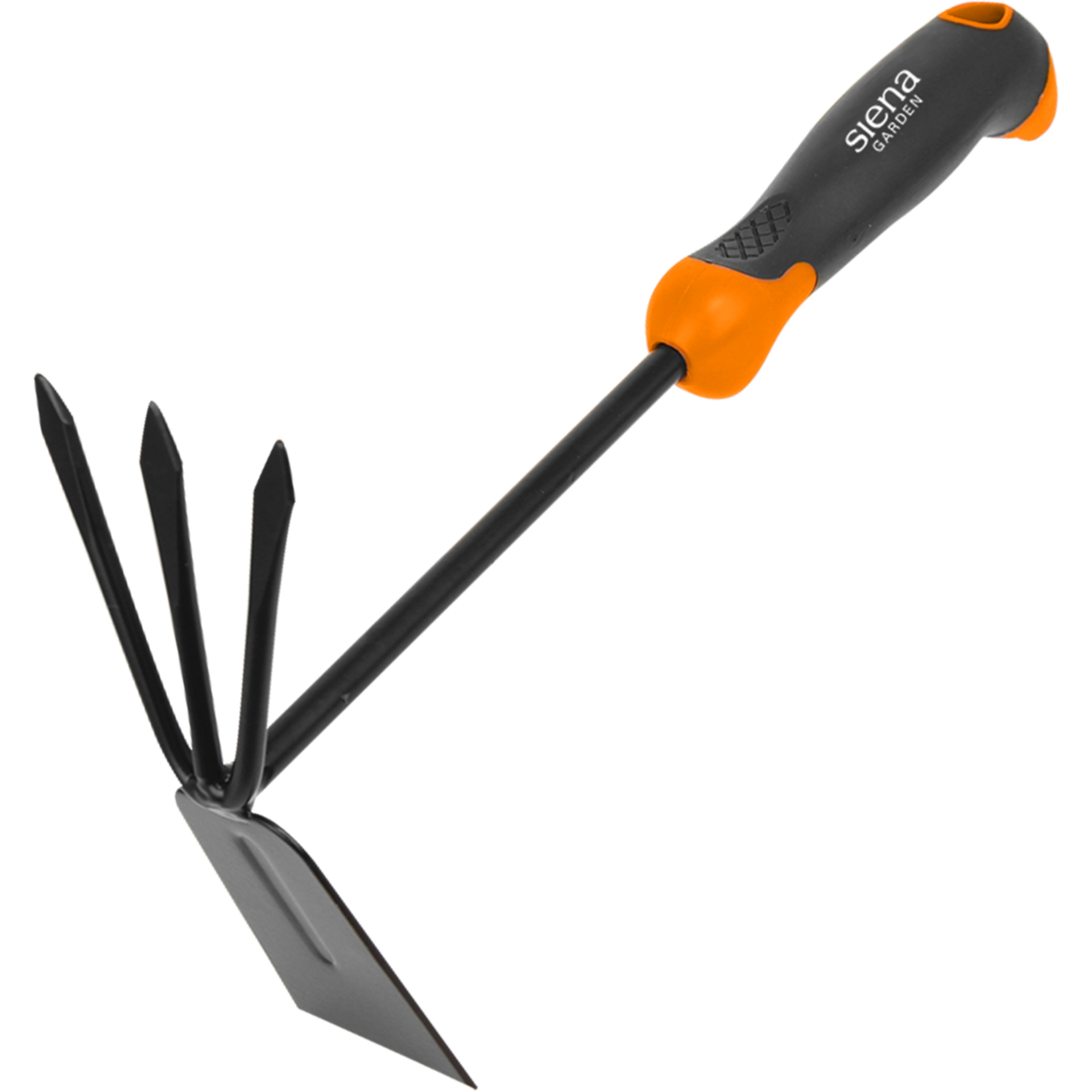 GRIP-LINE Hand-Doppelhacke | 2-Komponenten-Griff |orange/schwarz