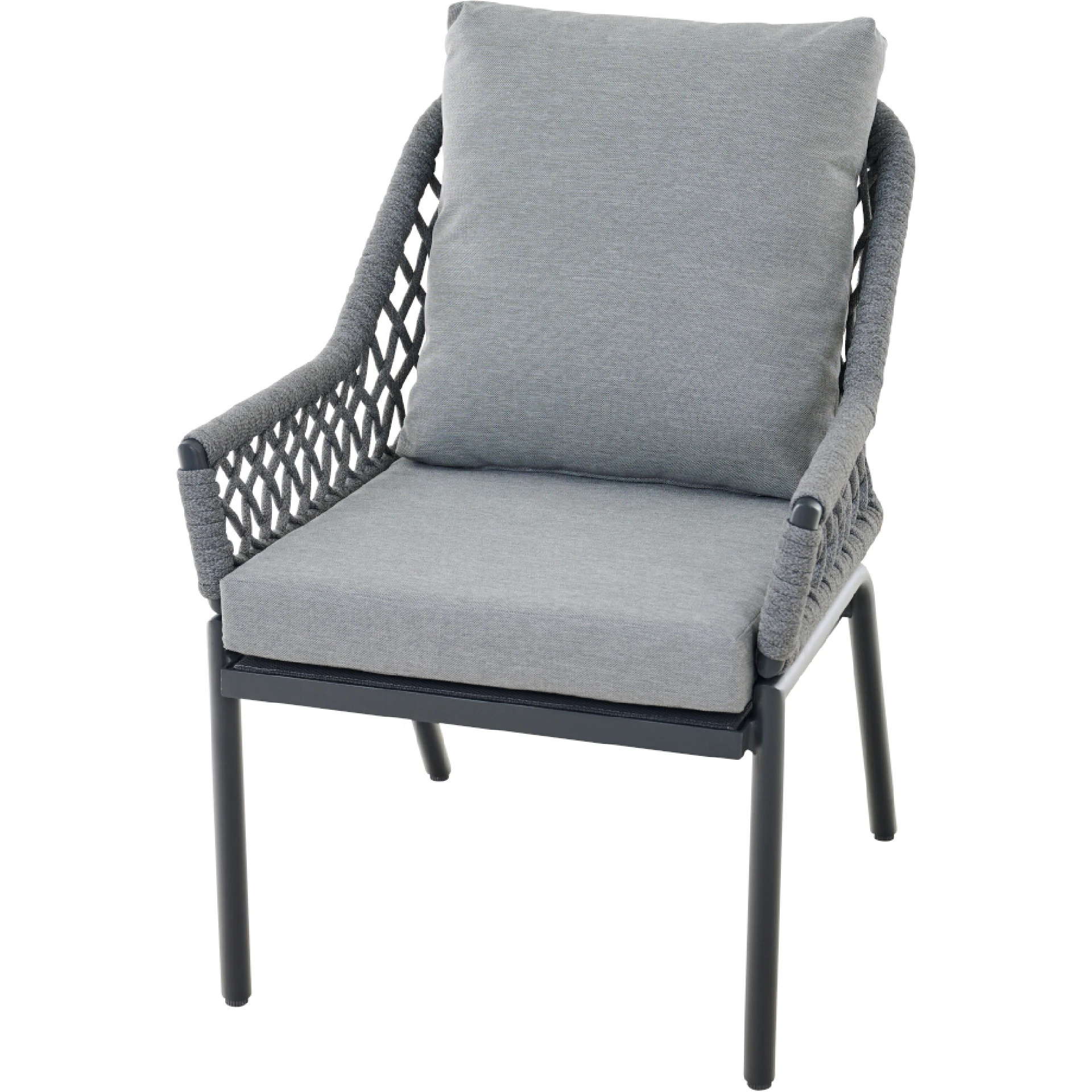 CHESTER Gartensessel Comfort plus | hellgrau mix / anthrazit