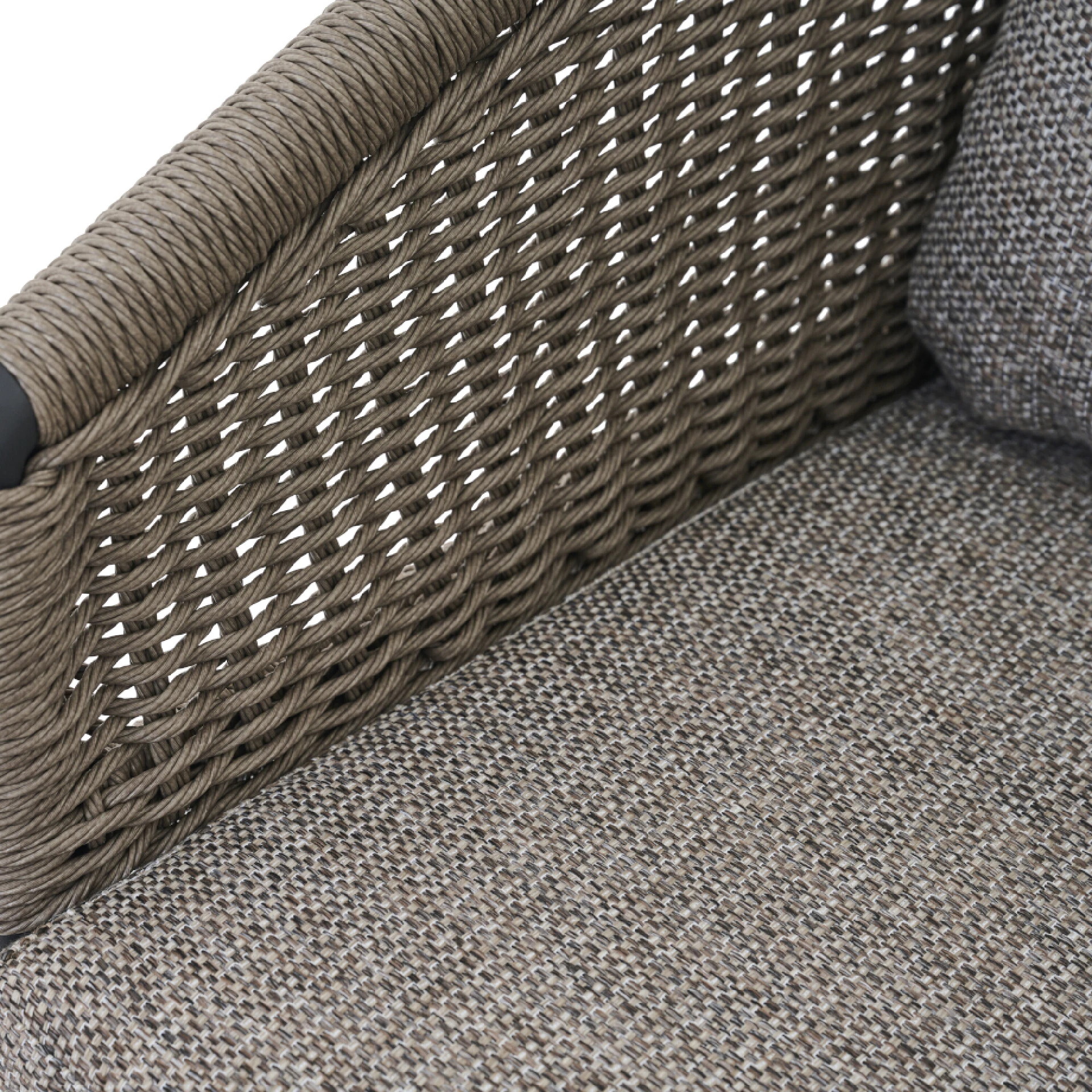 MERANO Stapelsessel | inkl. Kissen | taupe / anthr...