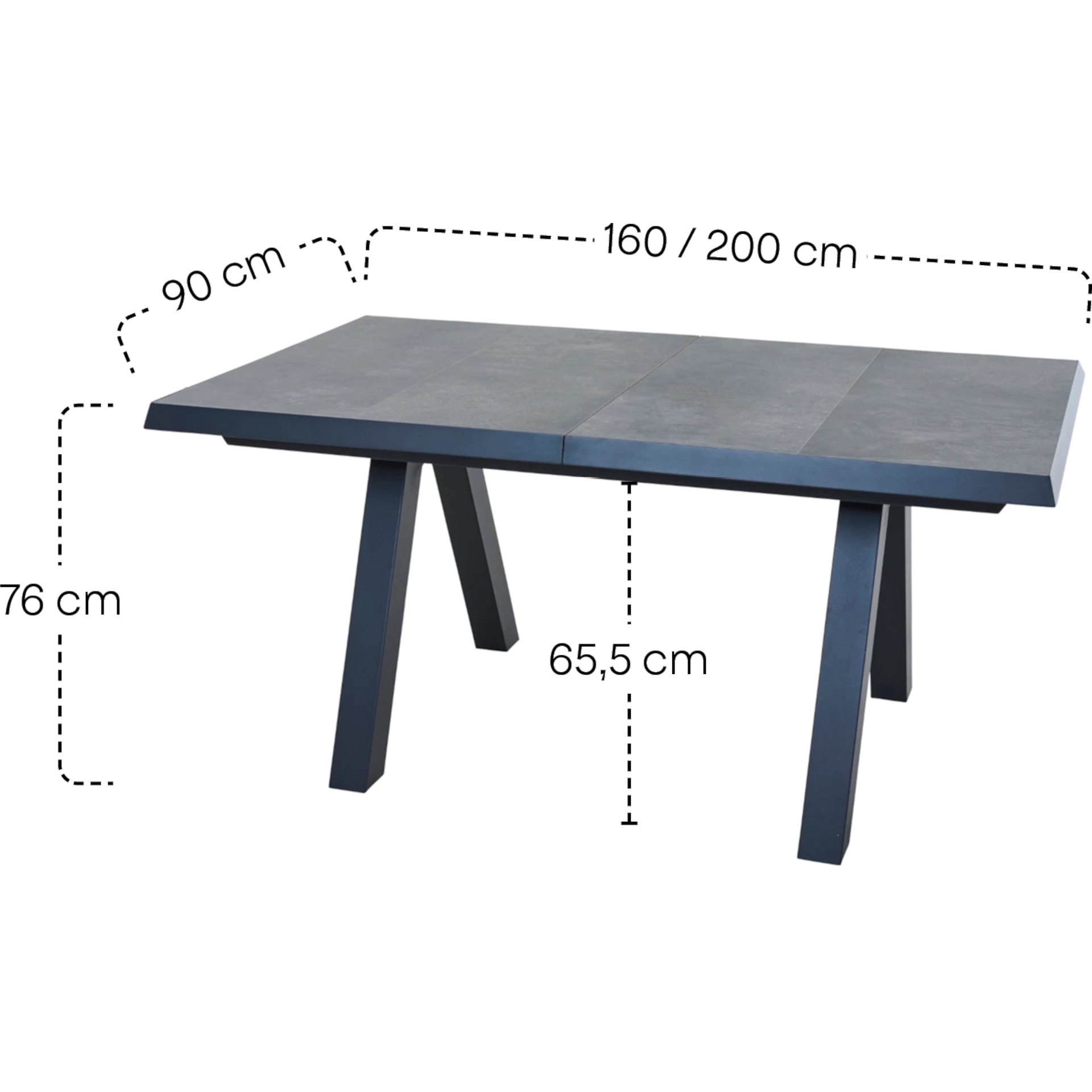 Gartentische | Ausziehtisch London 160/200x90cm |S...