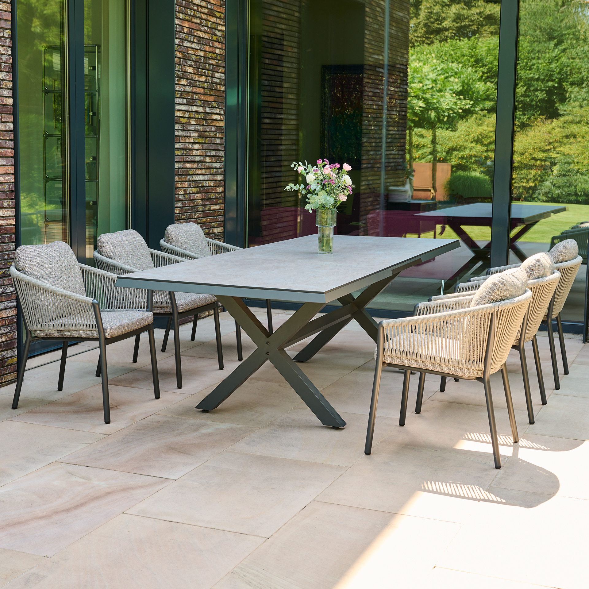 Tuintafel | Uitschuifbare tafel Sincro 200/260x100cm | ...