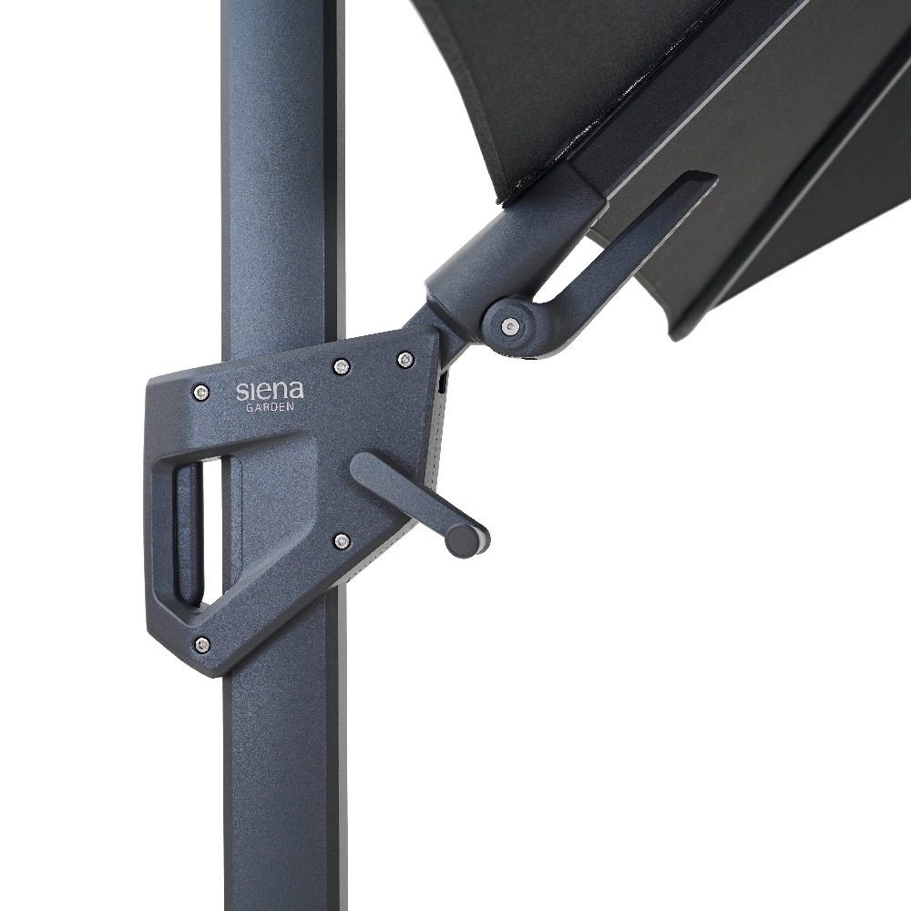 PINO N+ zweefparasol | 350 x 260 cm | antraciet-mel...