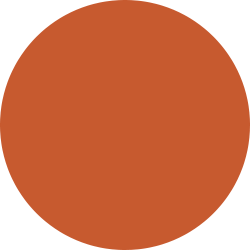 Symbol Kreis in terrakotta