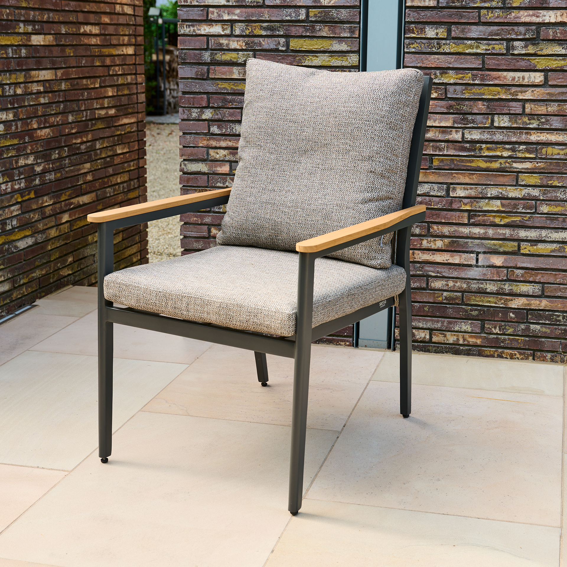 LIGURIA Gartensessel Comfort plus | taupe grau / a...