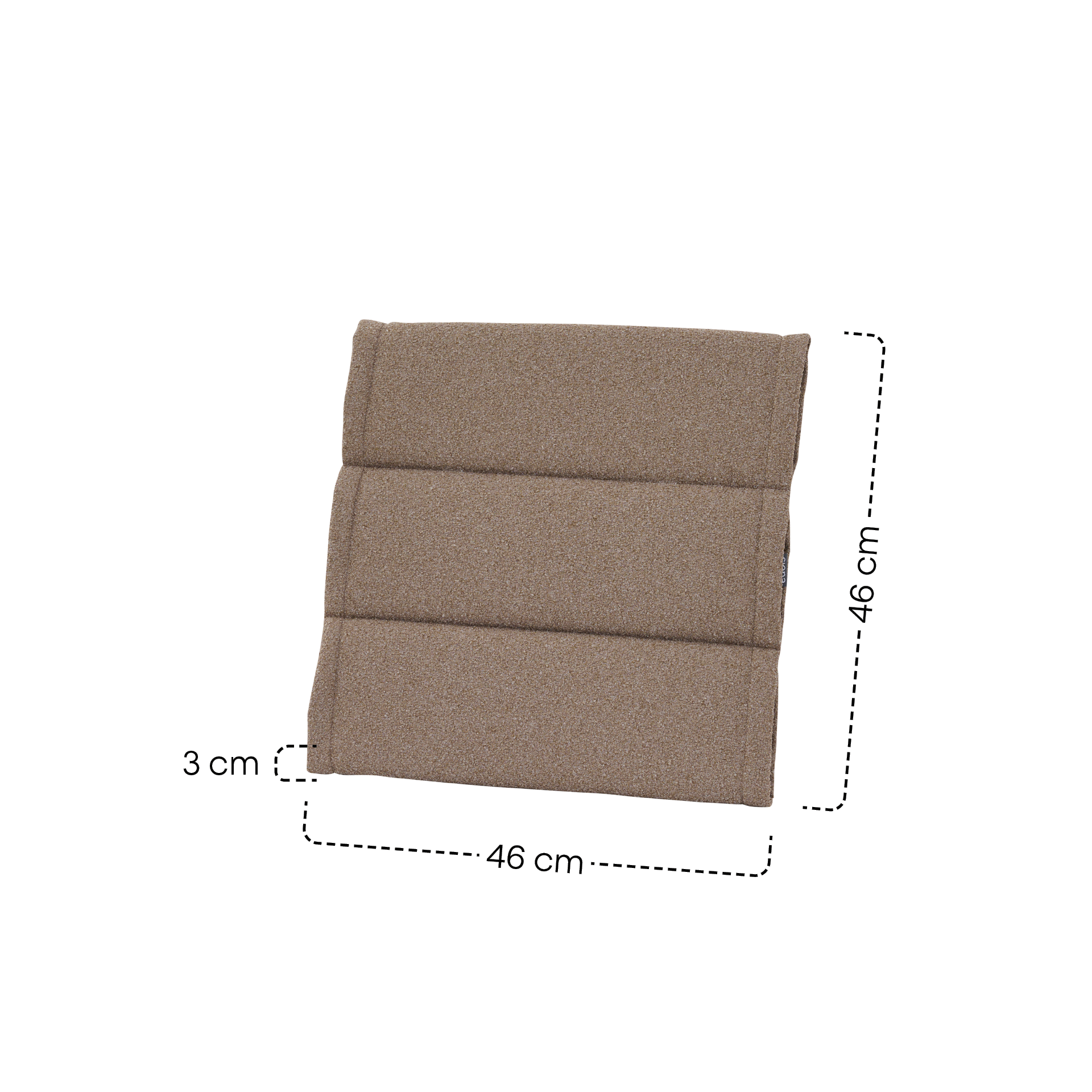 MALU Sitzkissen | fango | 46 x 46 cm