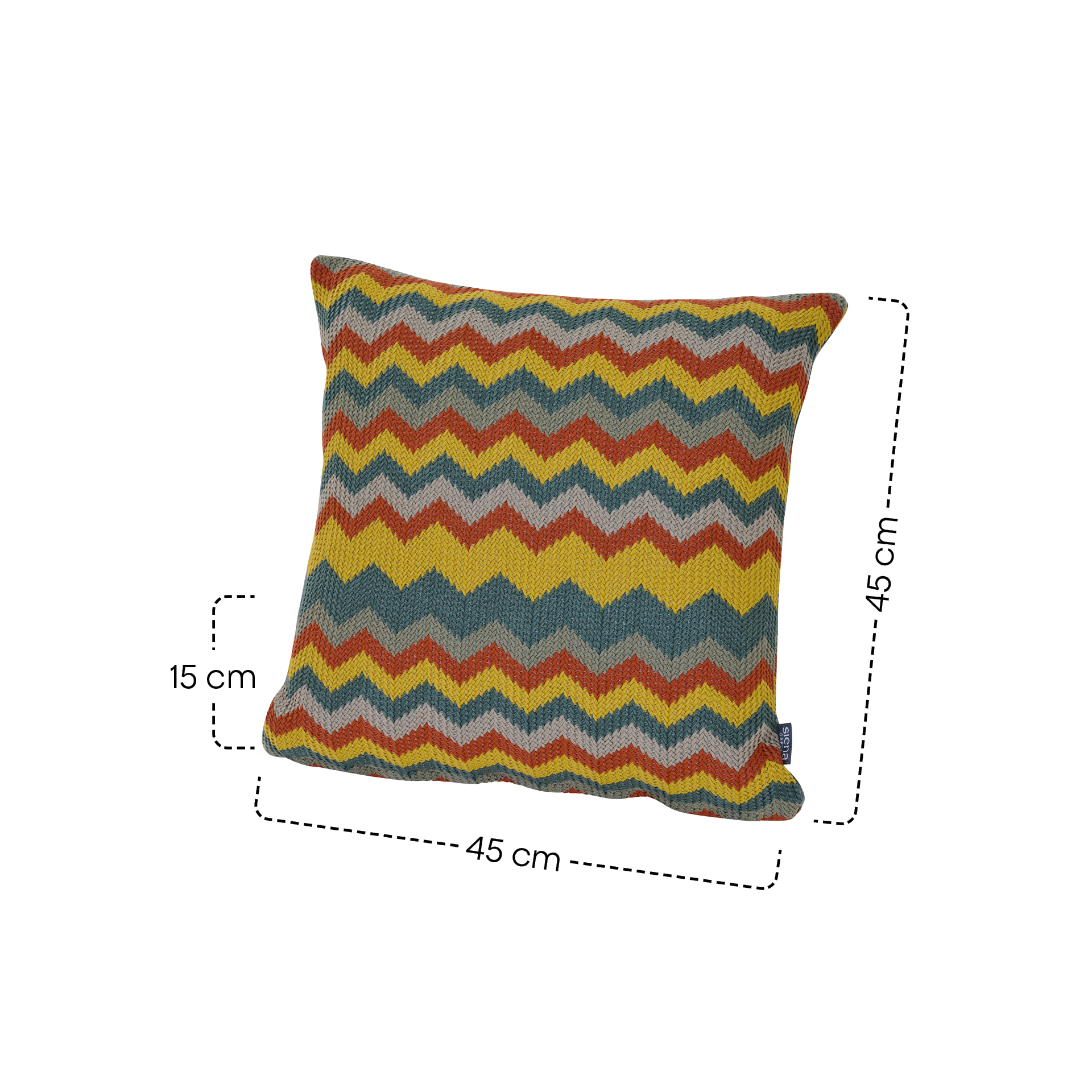 COLORFUL Dekokissen | 43 x 43 cm | multicolor