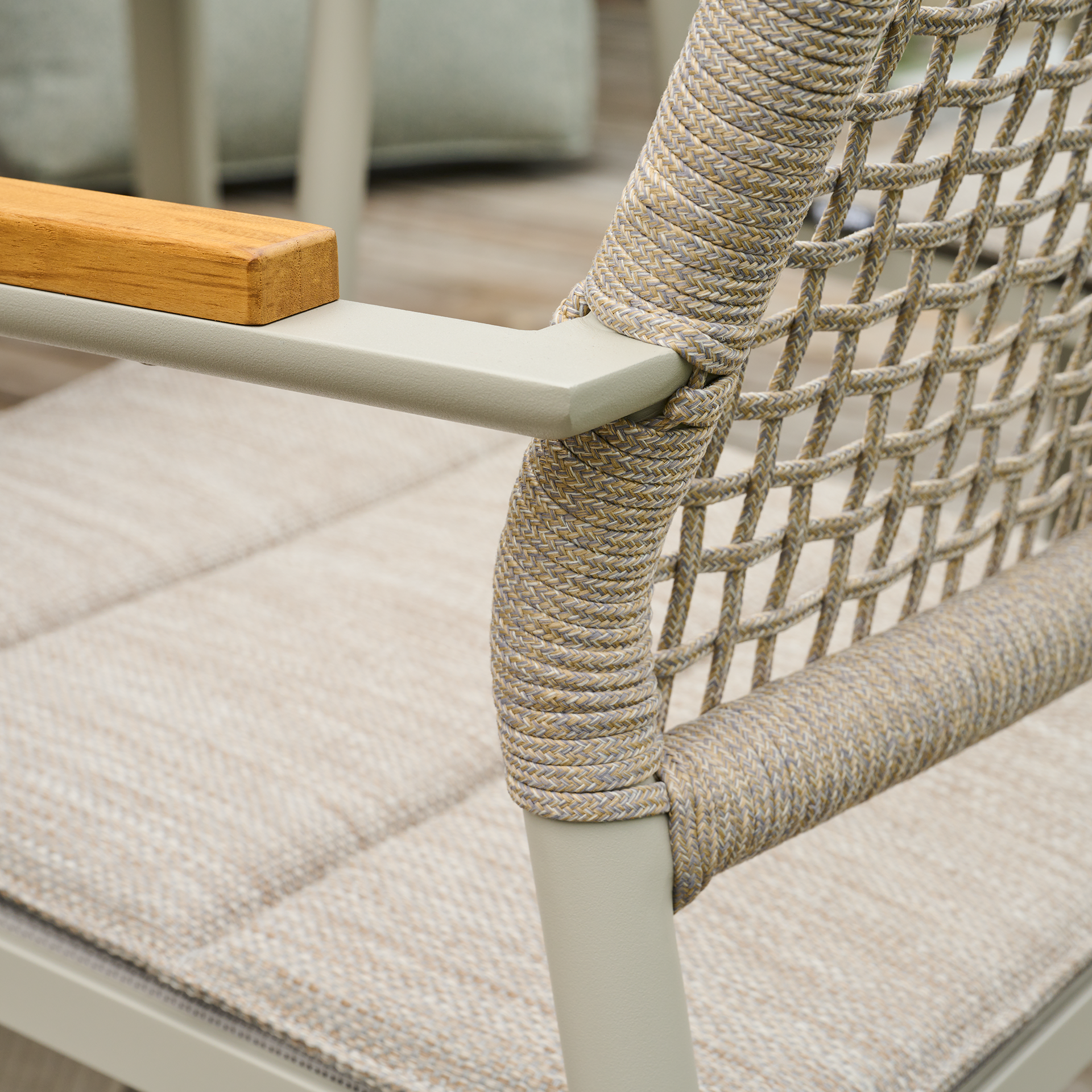 KENT Stapelsessel | Teakholz FSC 100 % | taupe gra...