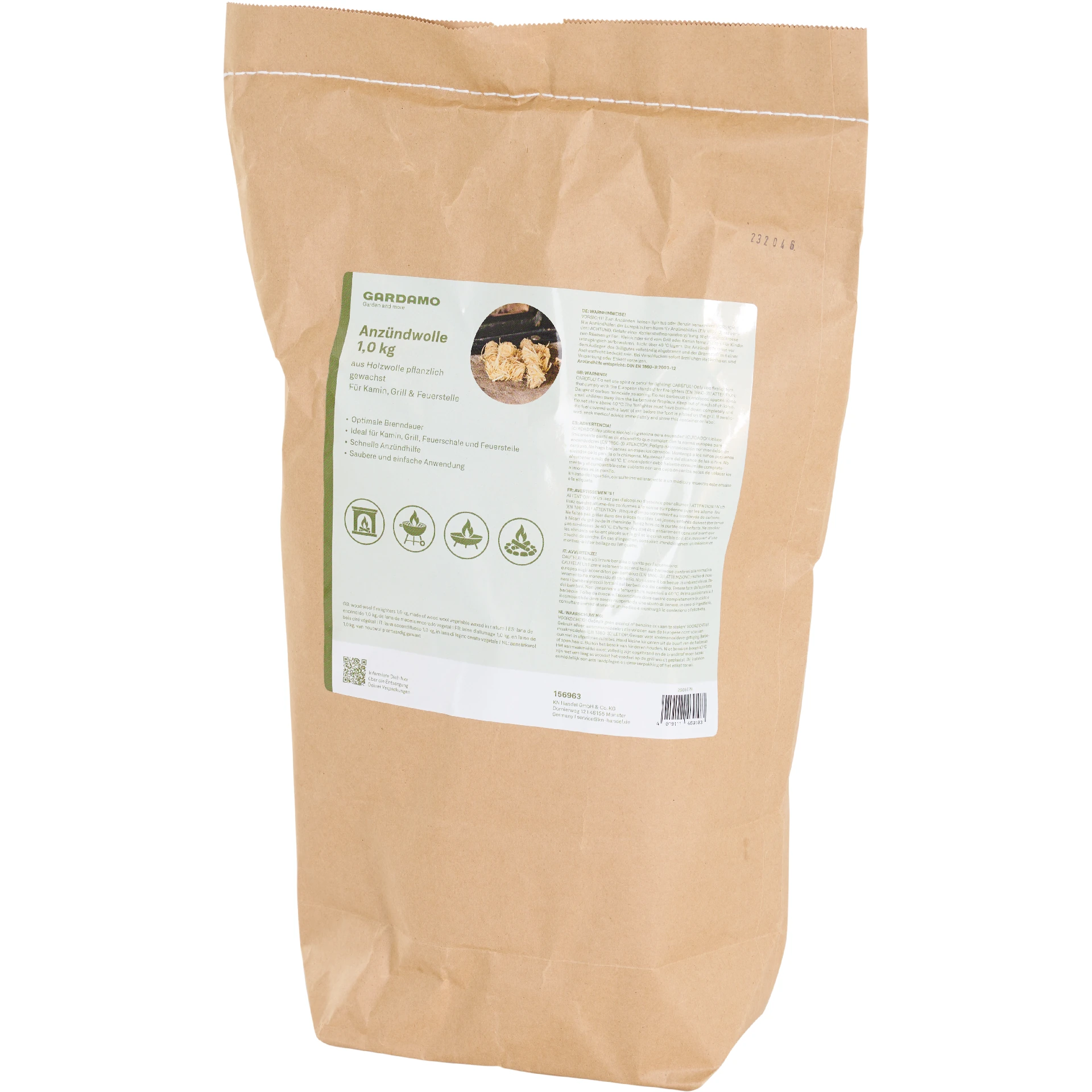 Anzündwolle 1 kg im Sack