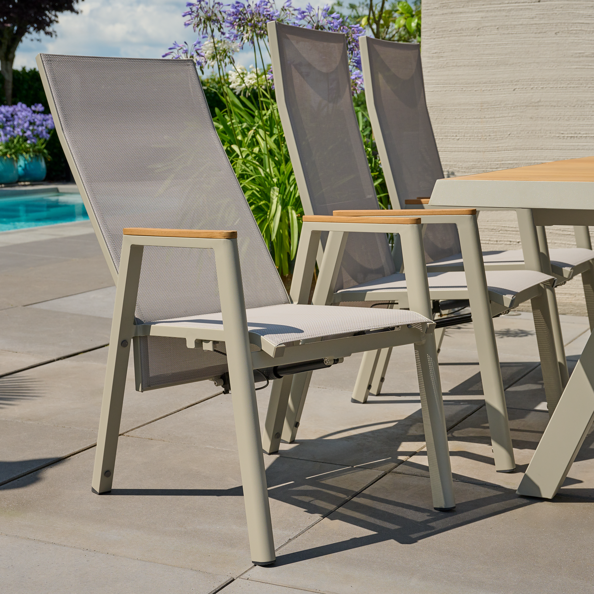 BOLOGNA Move Sessel | Teakholz FSC 100 % | taupe g...