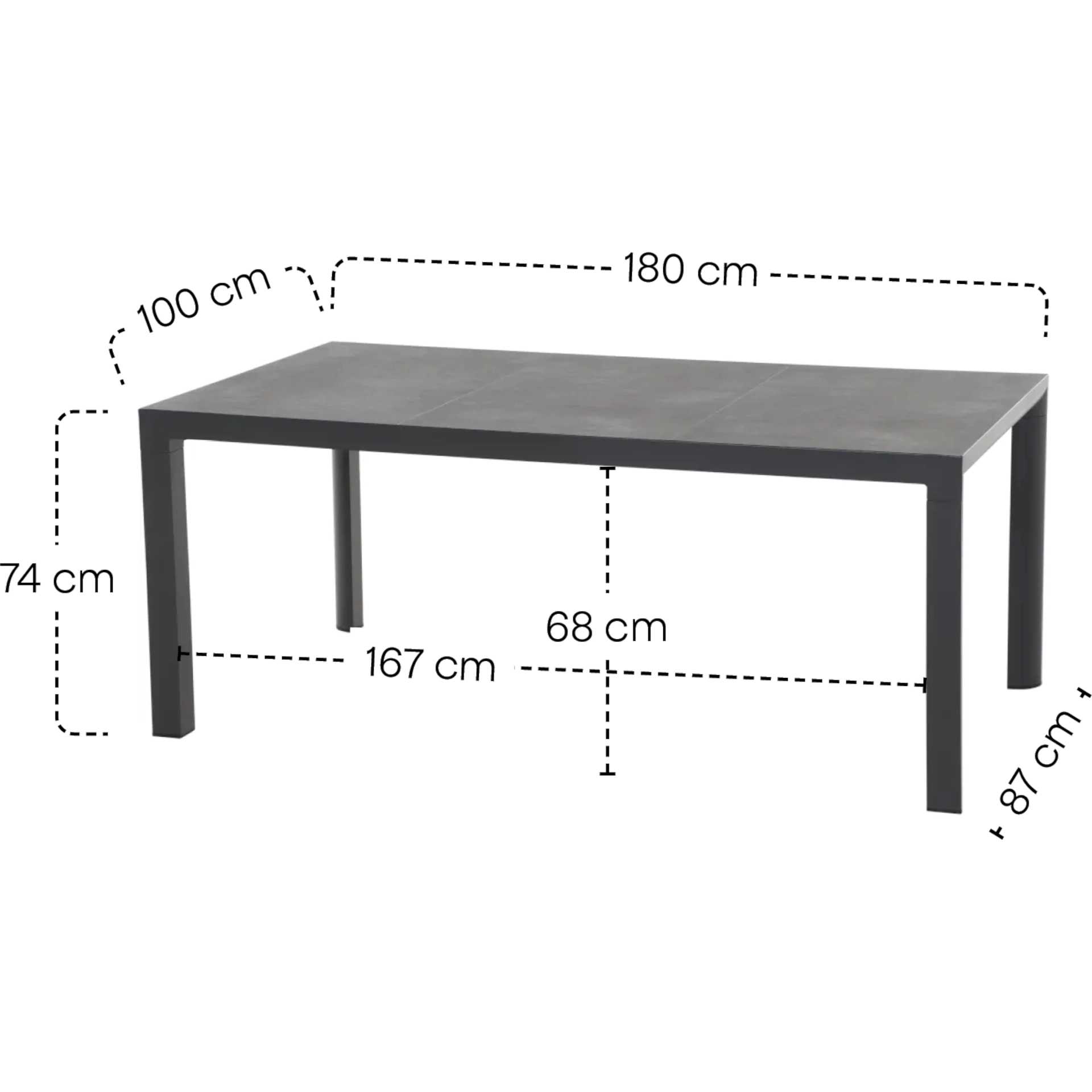 Gartentische | Gartentisch London 180x100cm | SIEN...
