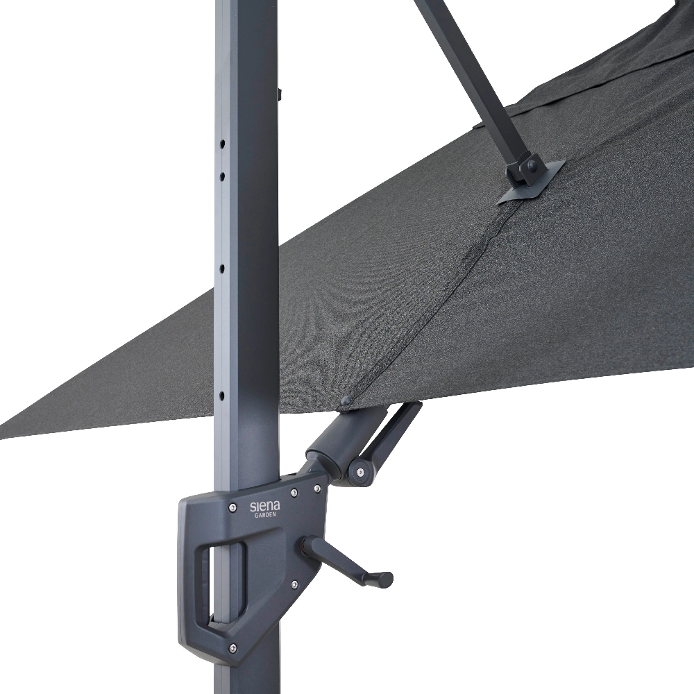 PINO N+ zweefparasol | 350 x 260 cm | antraciet-mel...