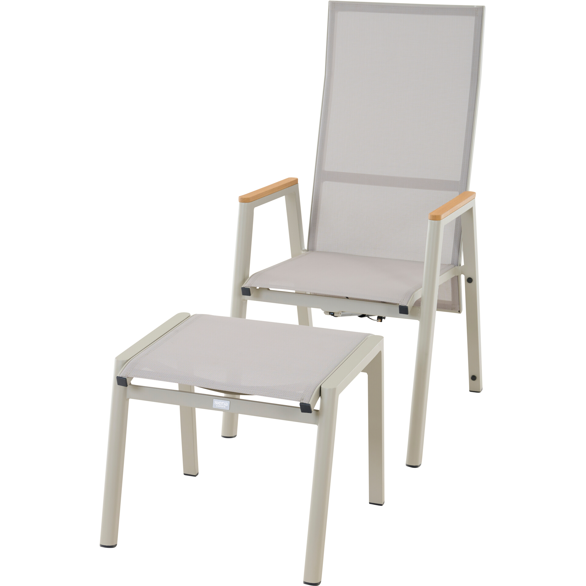 BOLOGNA Move Sessel | Teakholz FSC 100 % | taupe g...