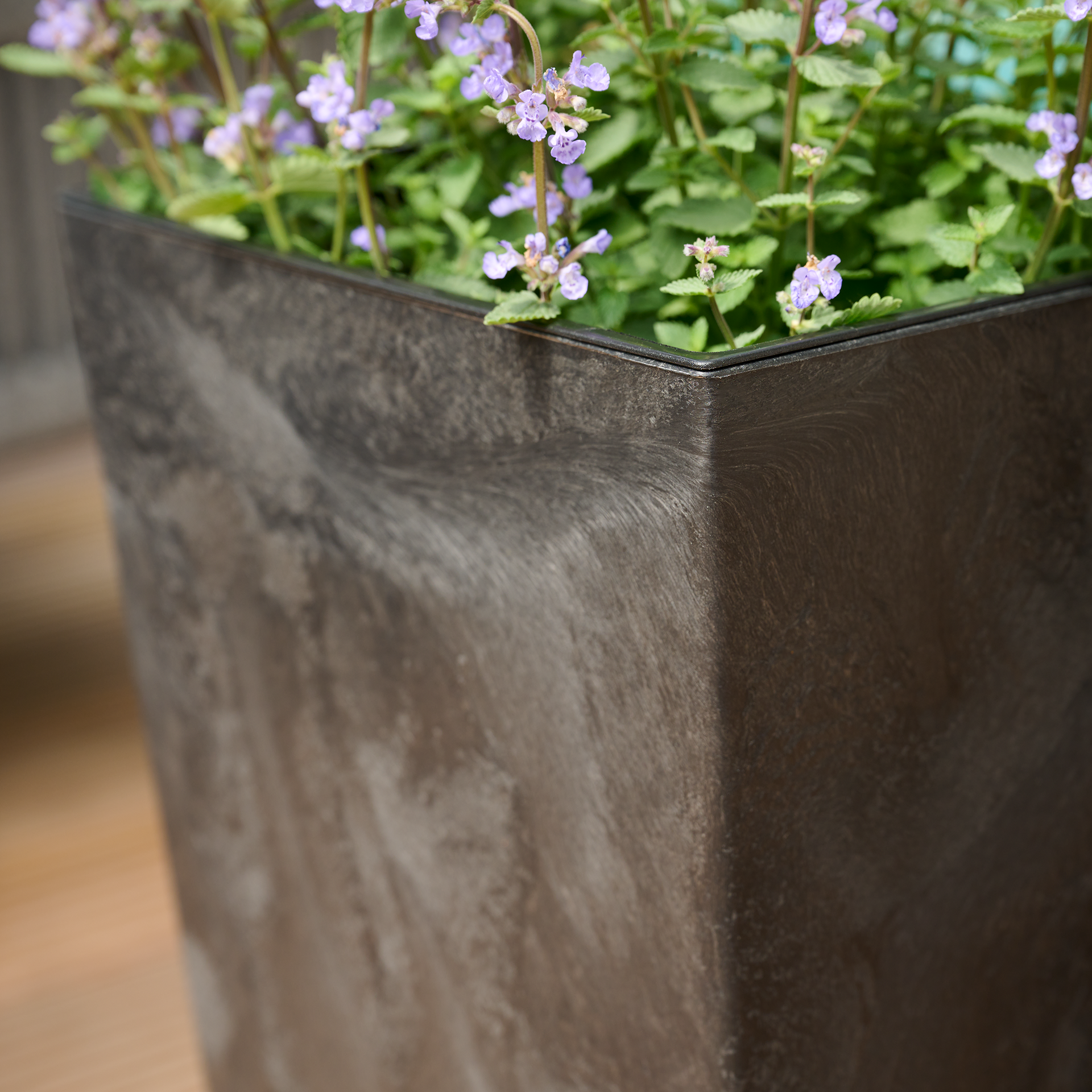 Blumentopf | Nizza Stone schwarz 30 x 31 cm | SIEN...