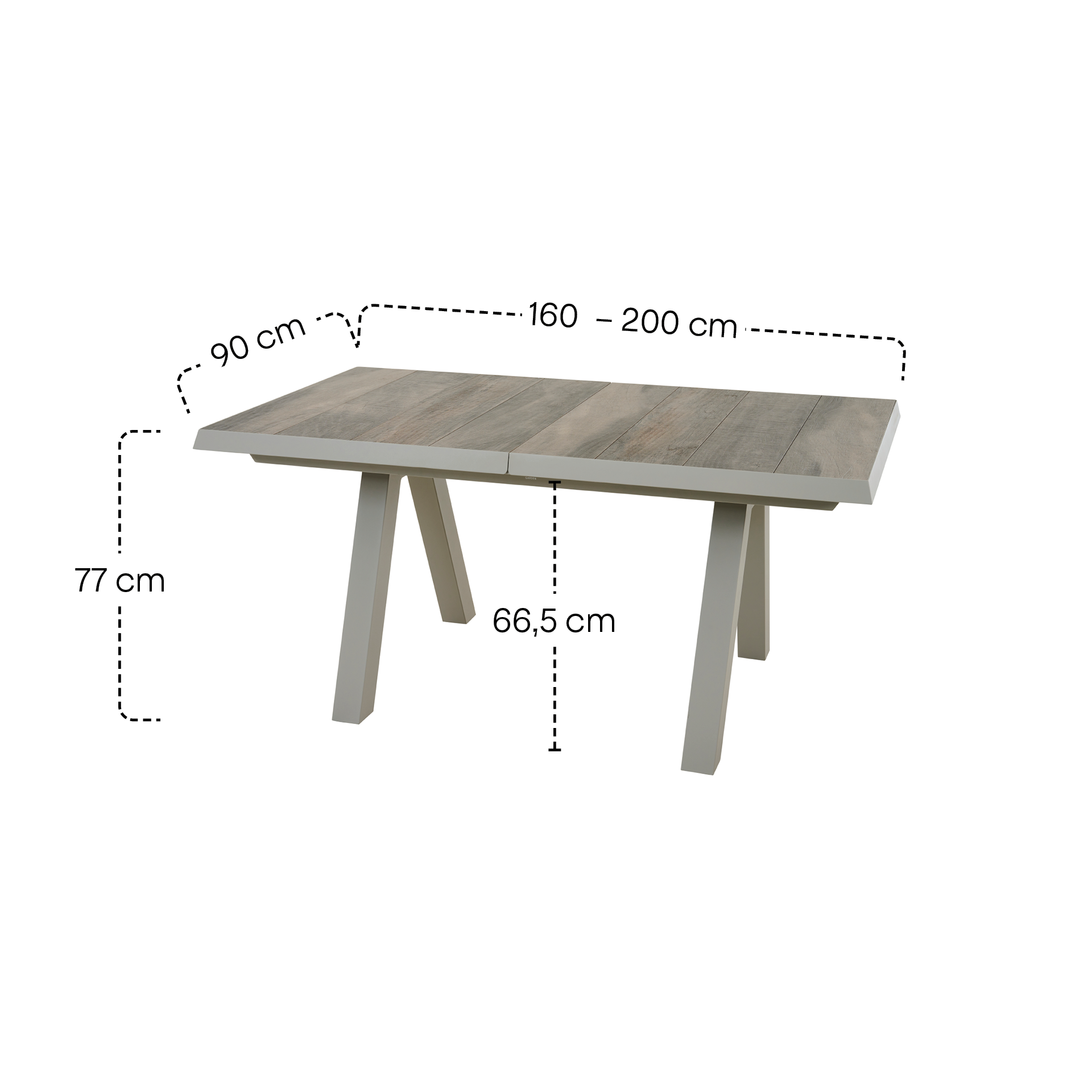 Ausziehtisch LINDOS Teak FSC | Gartentisch auszieh...