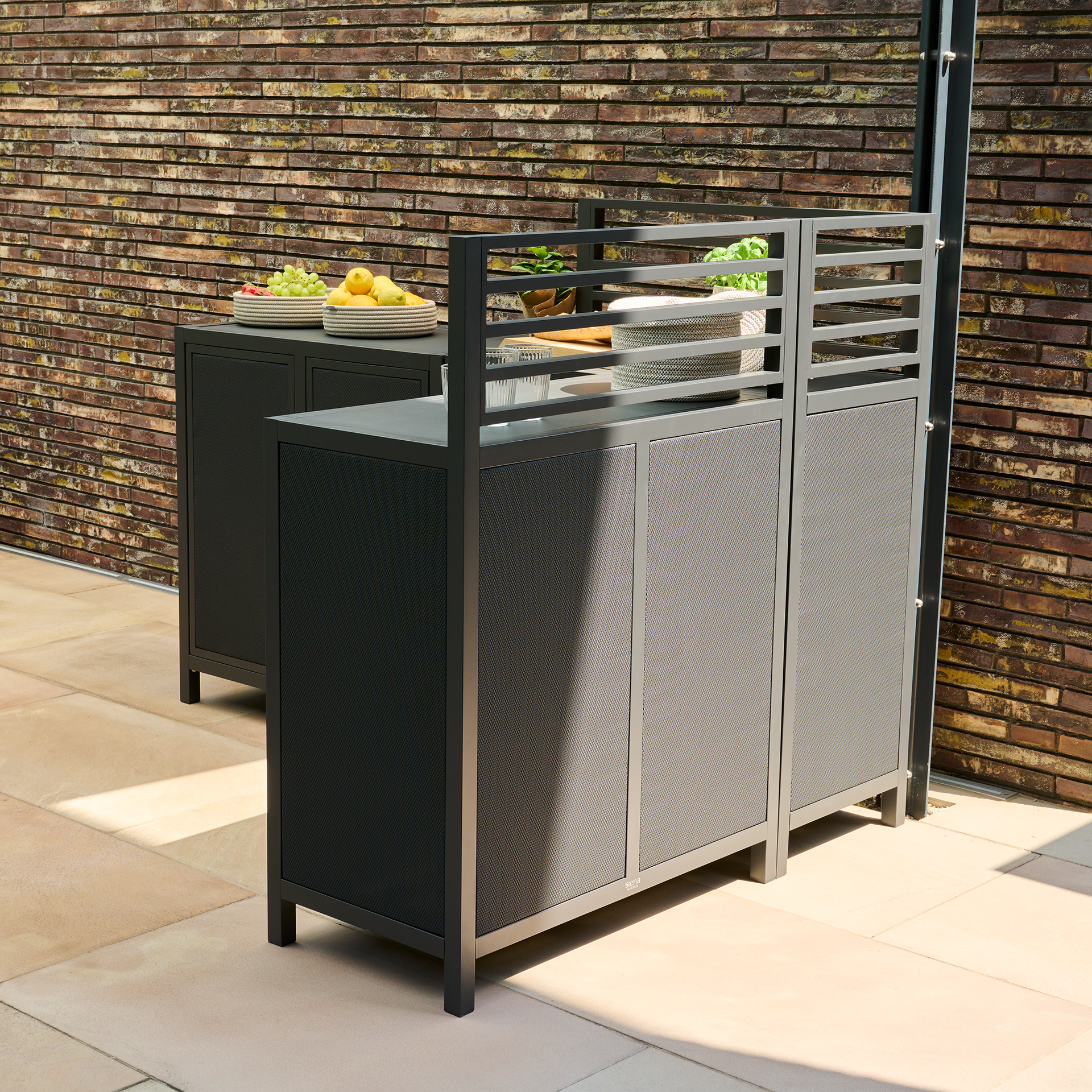 PALMA Outdoorküche | Eckelement | 86 x 45 x 122,5...